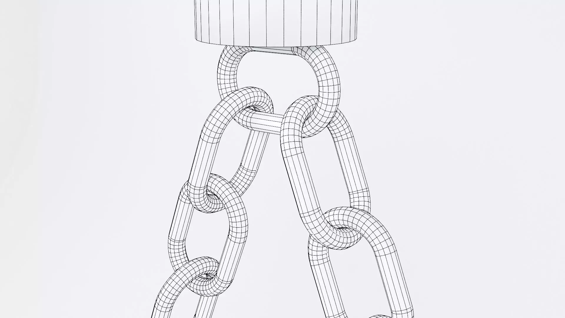 Alphabet A Chain Silver Candleholder 3D Model True 4K PBR Low-poly 3D model_17