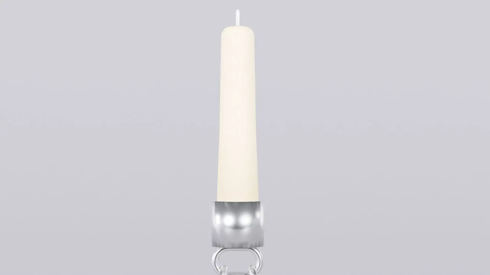 Alphabet A Chain Silver Candleholder 3D Model True 4K PBR Low-poly 3D model_4