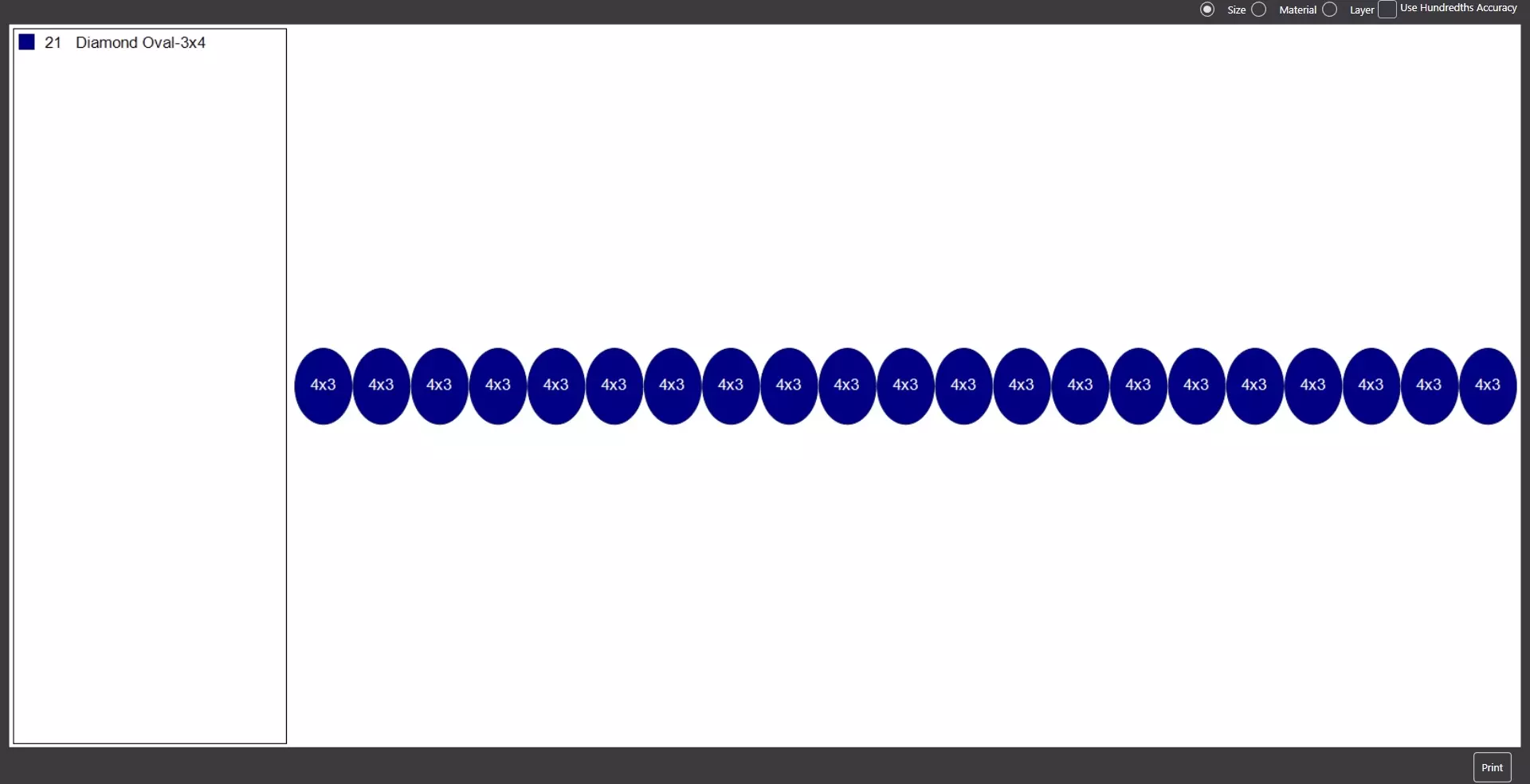 Channel Set Oval cut eternity ring with bead N03 2856CT EU54 3D print model_13