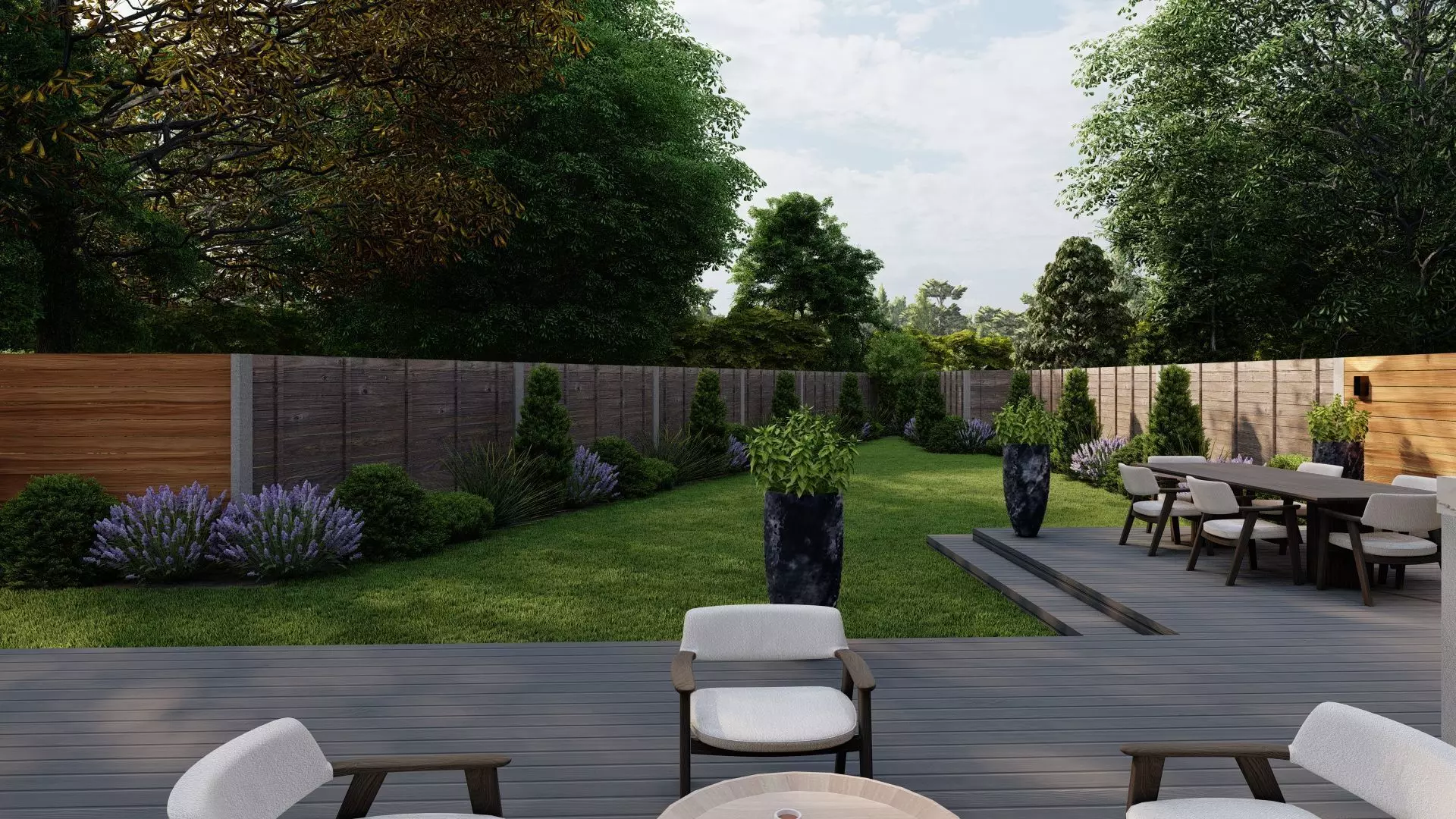 Garden Landscape 3D Model - SketchUp and Lumion Scene -PLAN 3D model_4
