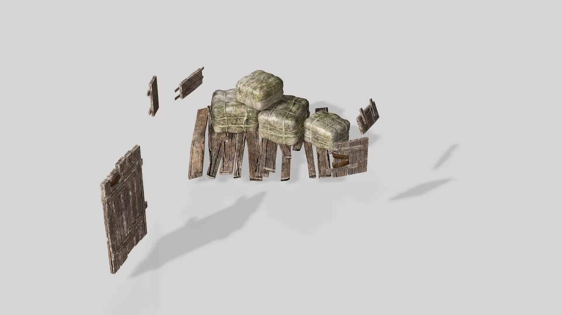 Thatch Hut House 02 For Games and Films 3D Model Low-poly 3D model_5