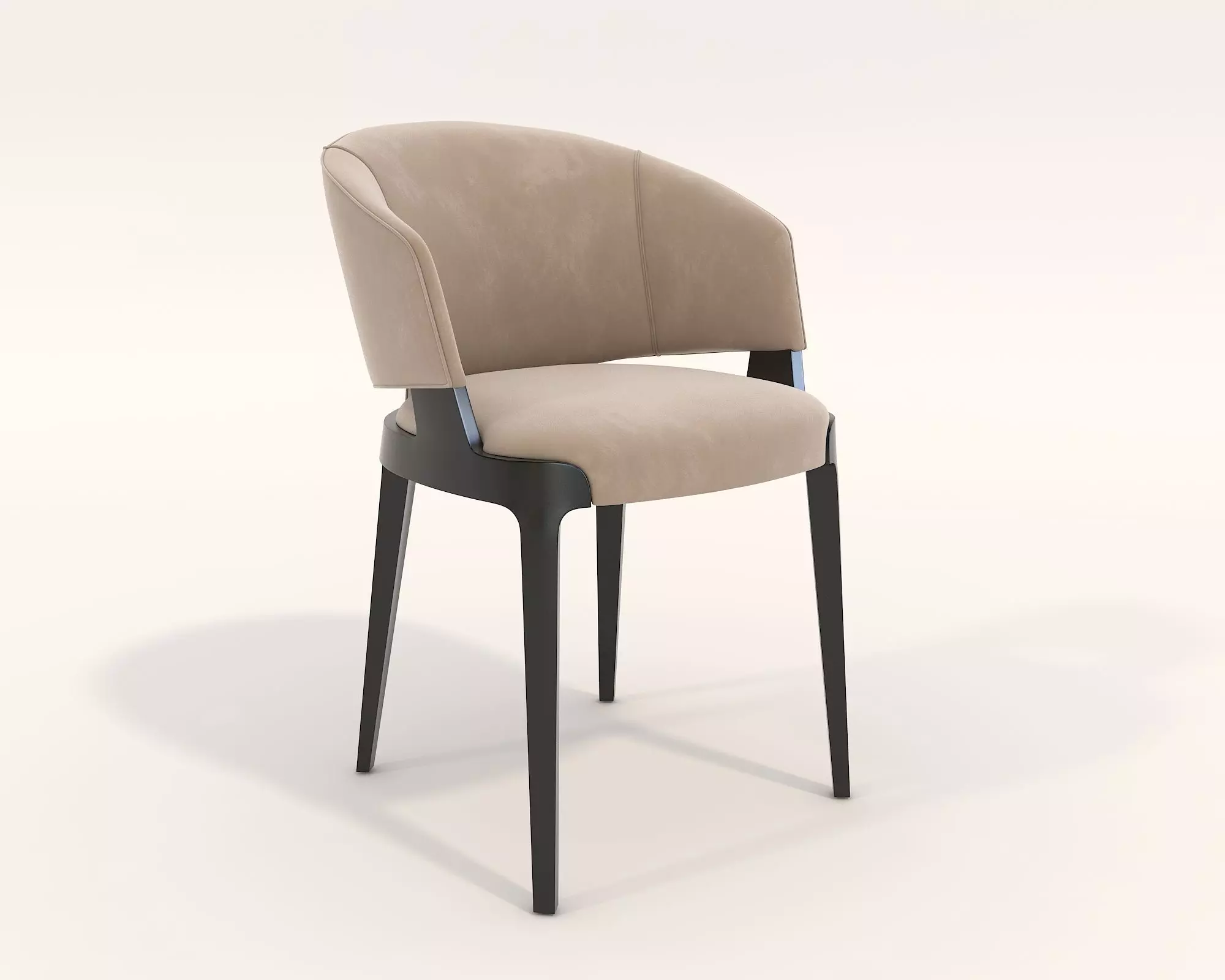 Modern Dining Table and Chairs 20 3D model_5