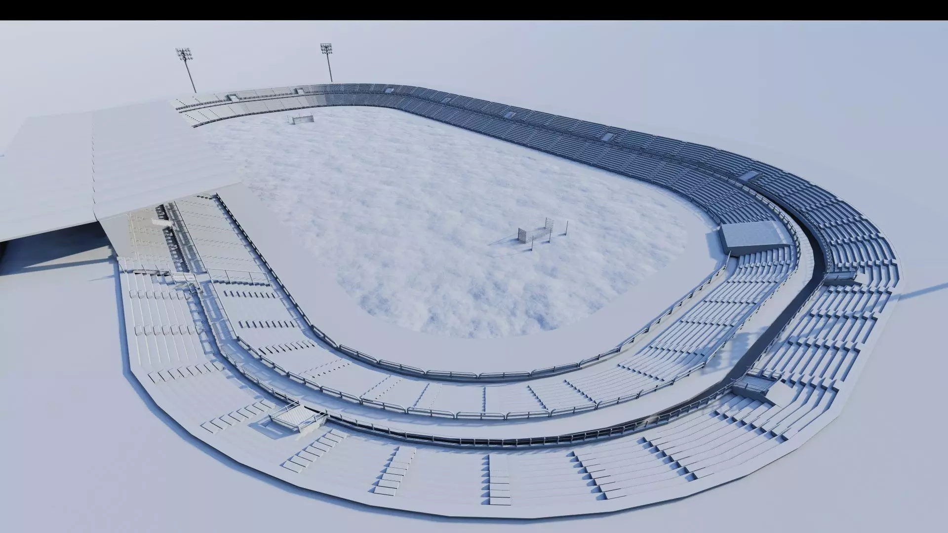 Football Stadium-American football 3D model_13