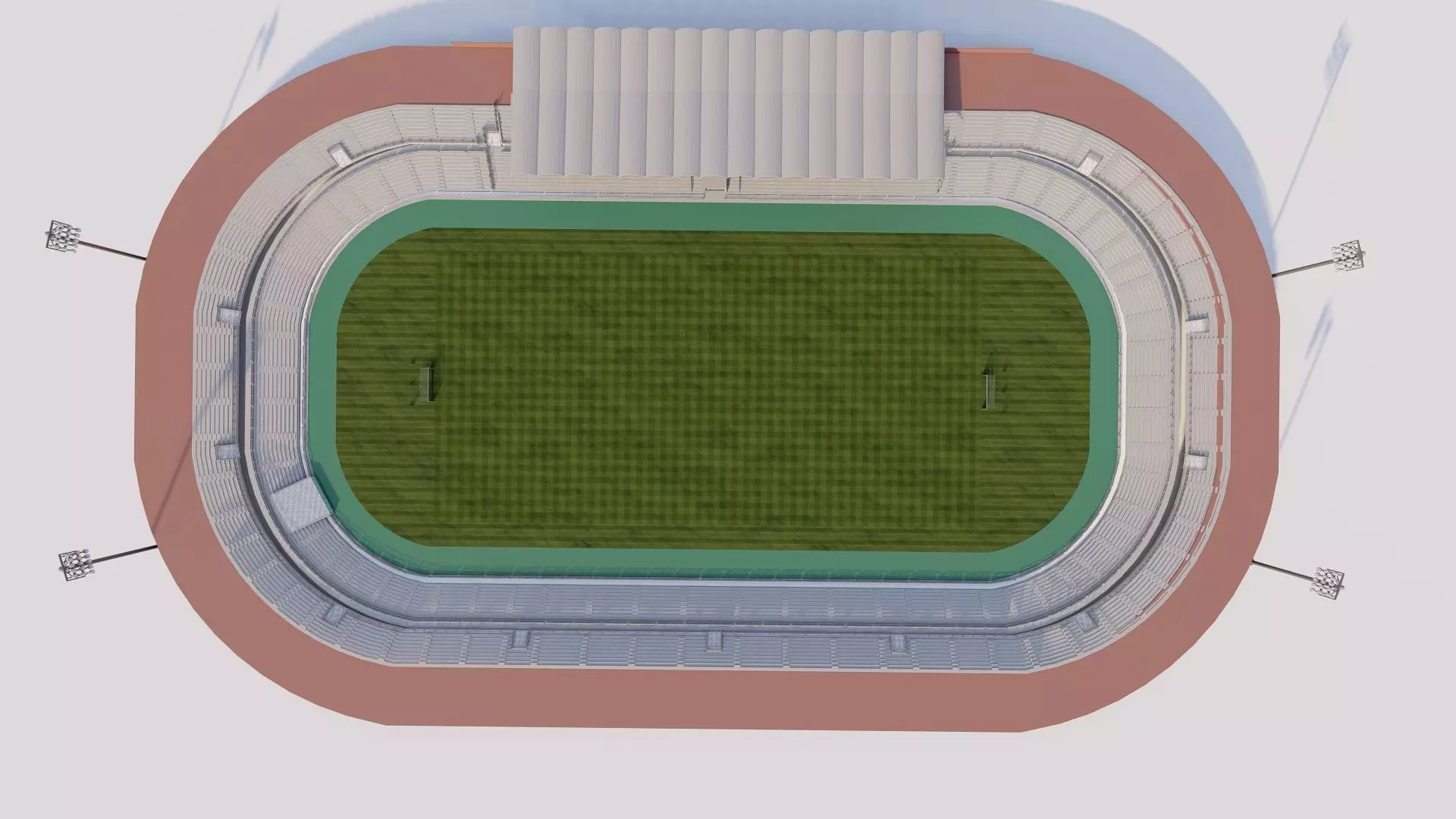 Football Stadium-American football 3D model_7