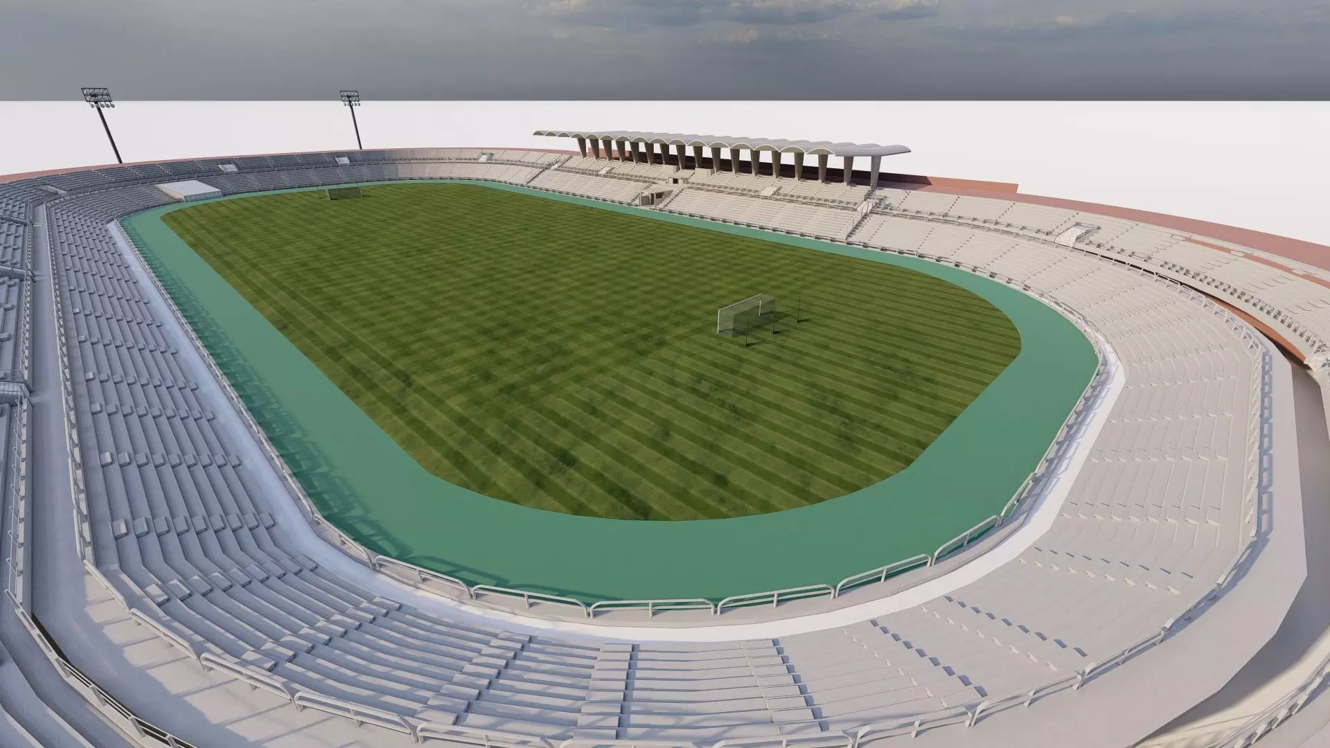 Football Stadium-American football 3D model_3