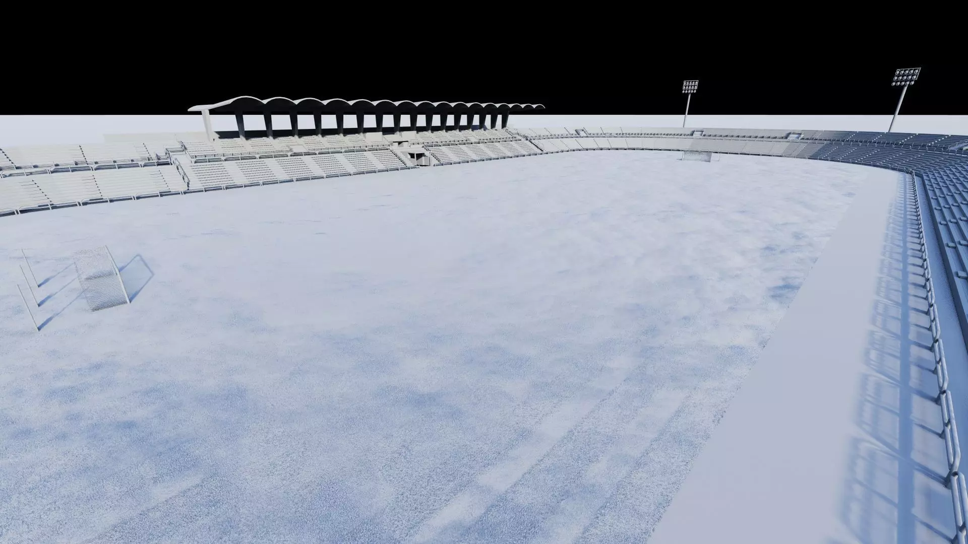 Football Stadium-American football 3D model_10