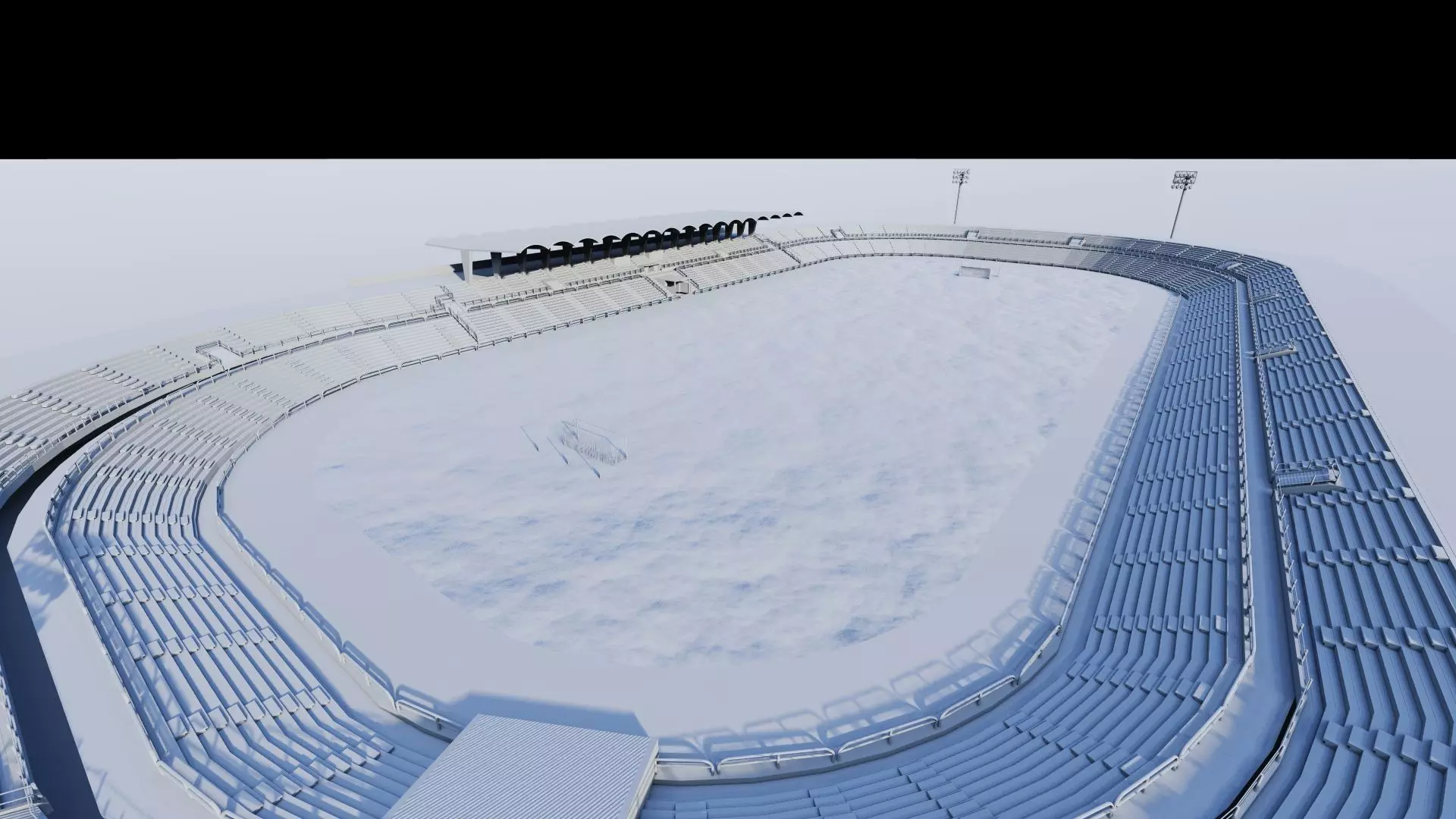 Football Stadium-American football 3D model_14