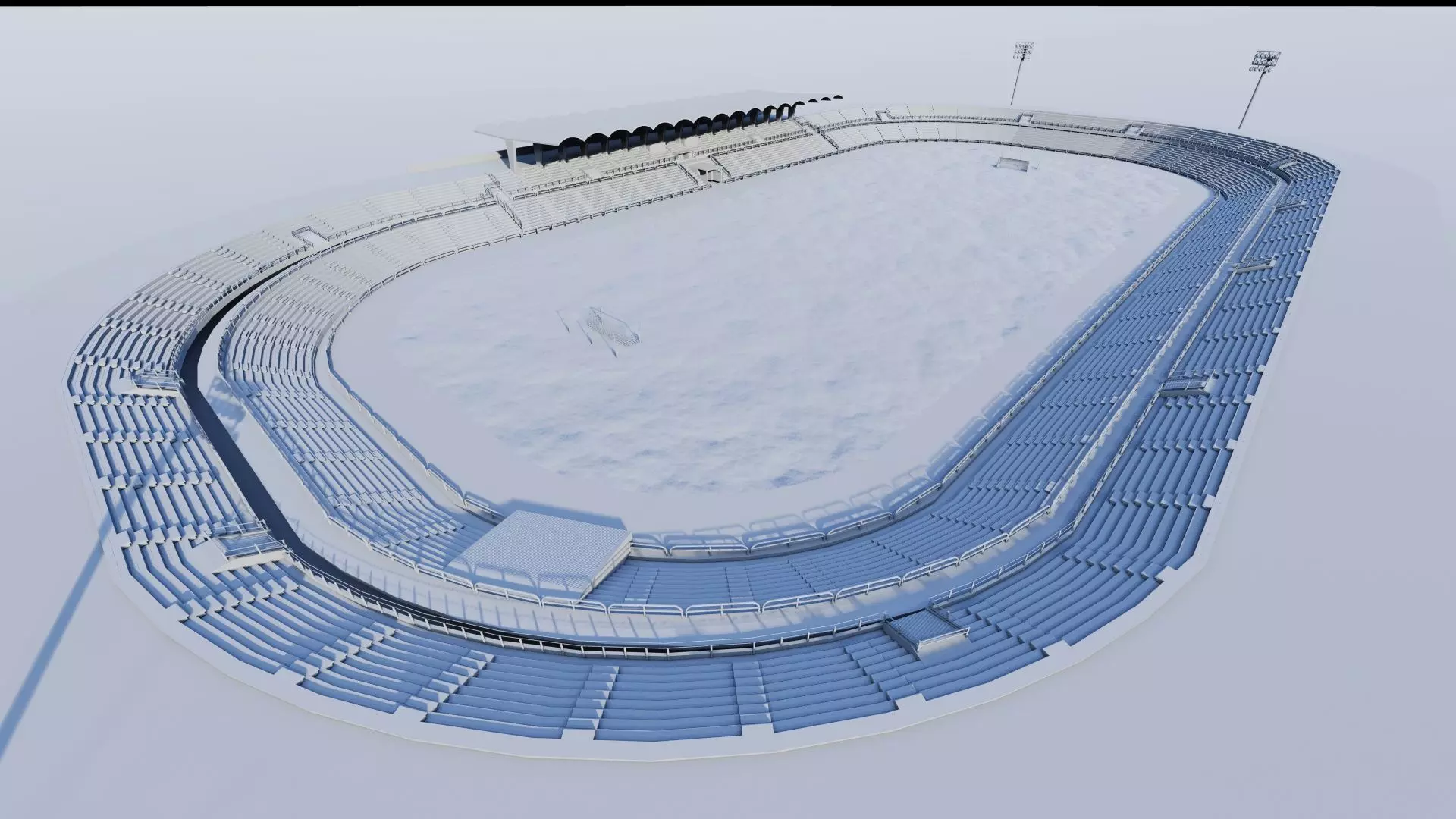 Football Stadium-American football 3D model_15