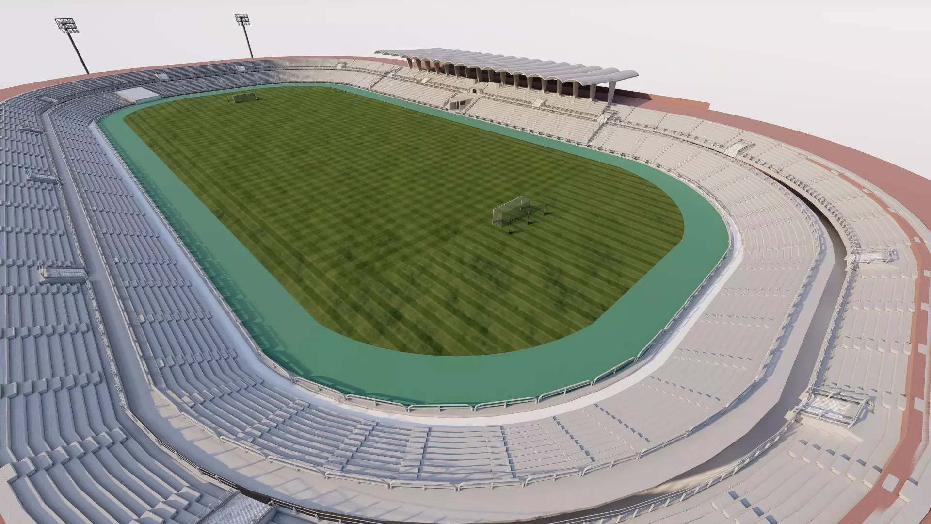 Football Stadium-American football 3D model_0