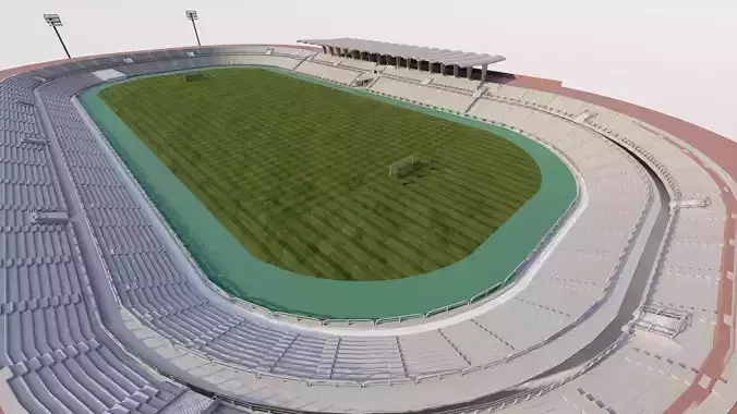 Football Stadium-American football 3D model Football Stadium-American football 3D model