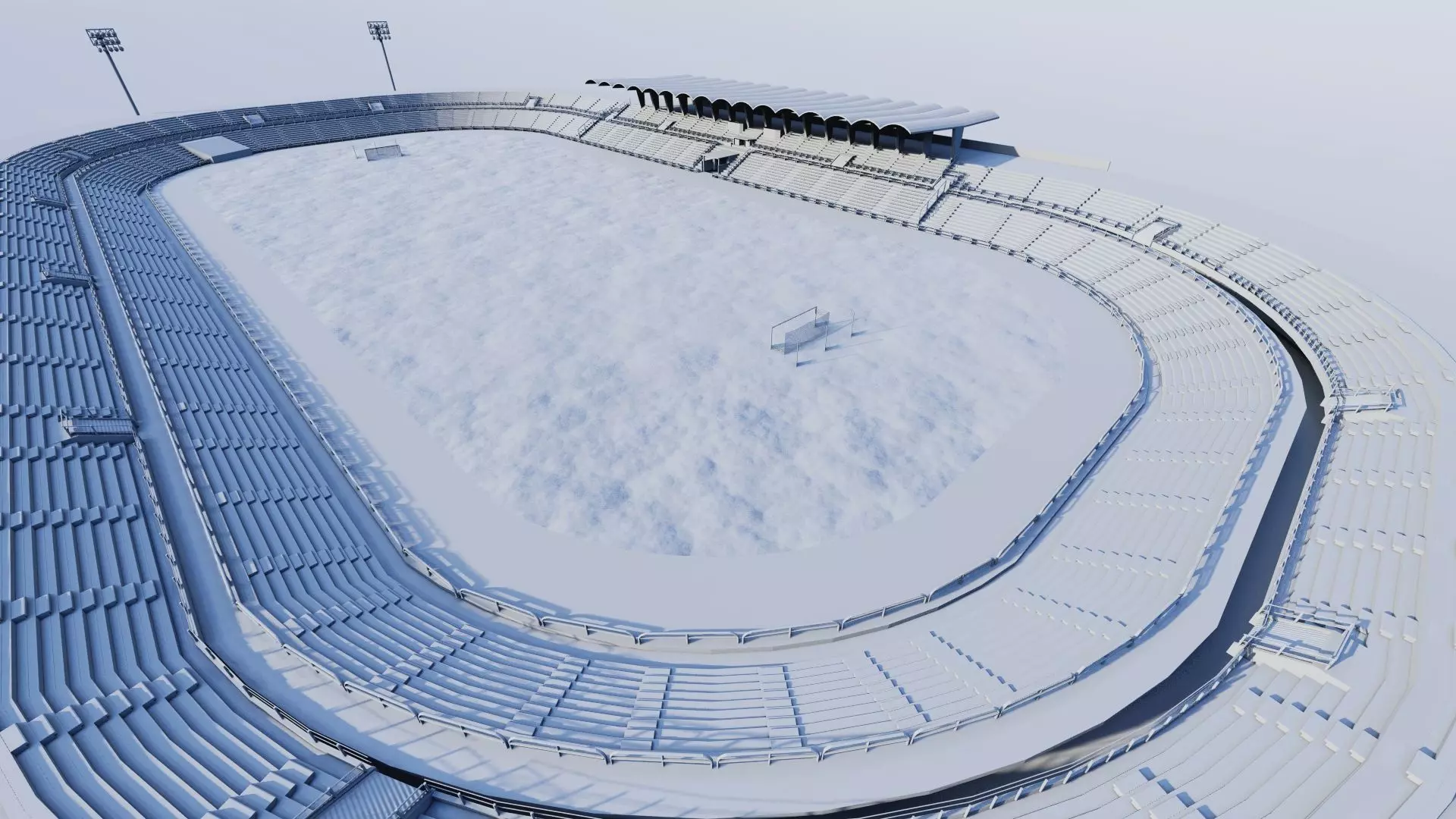 Football Stadium-American football 3D model_17