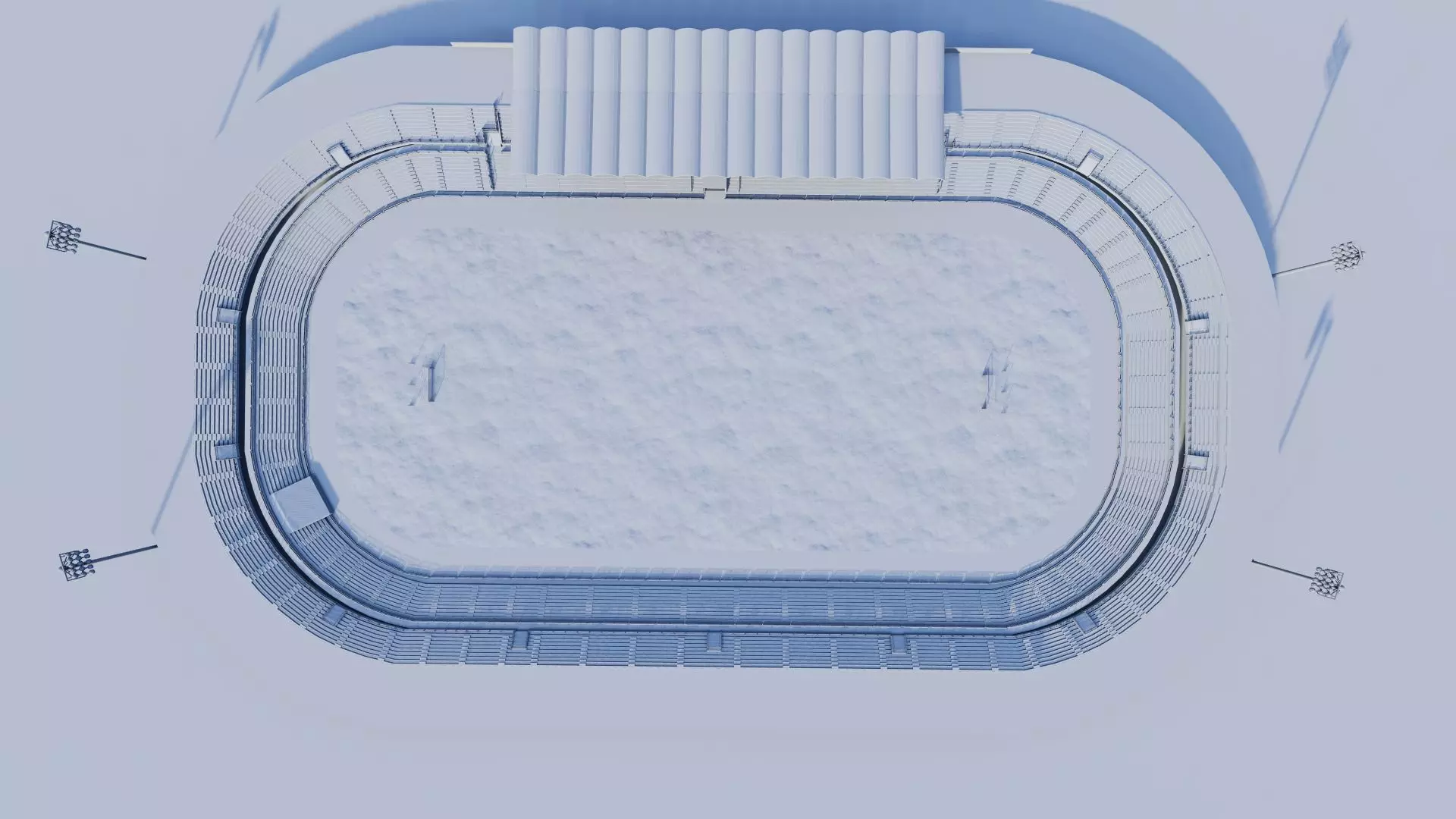 Football Stadium-American football 3D model_12