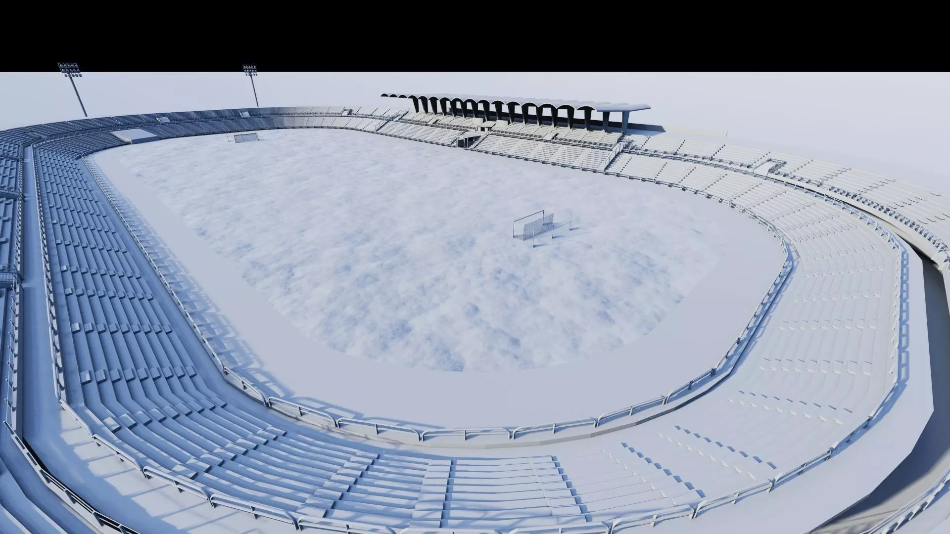 Football Stadium-American football 3D model_16