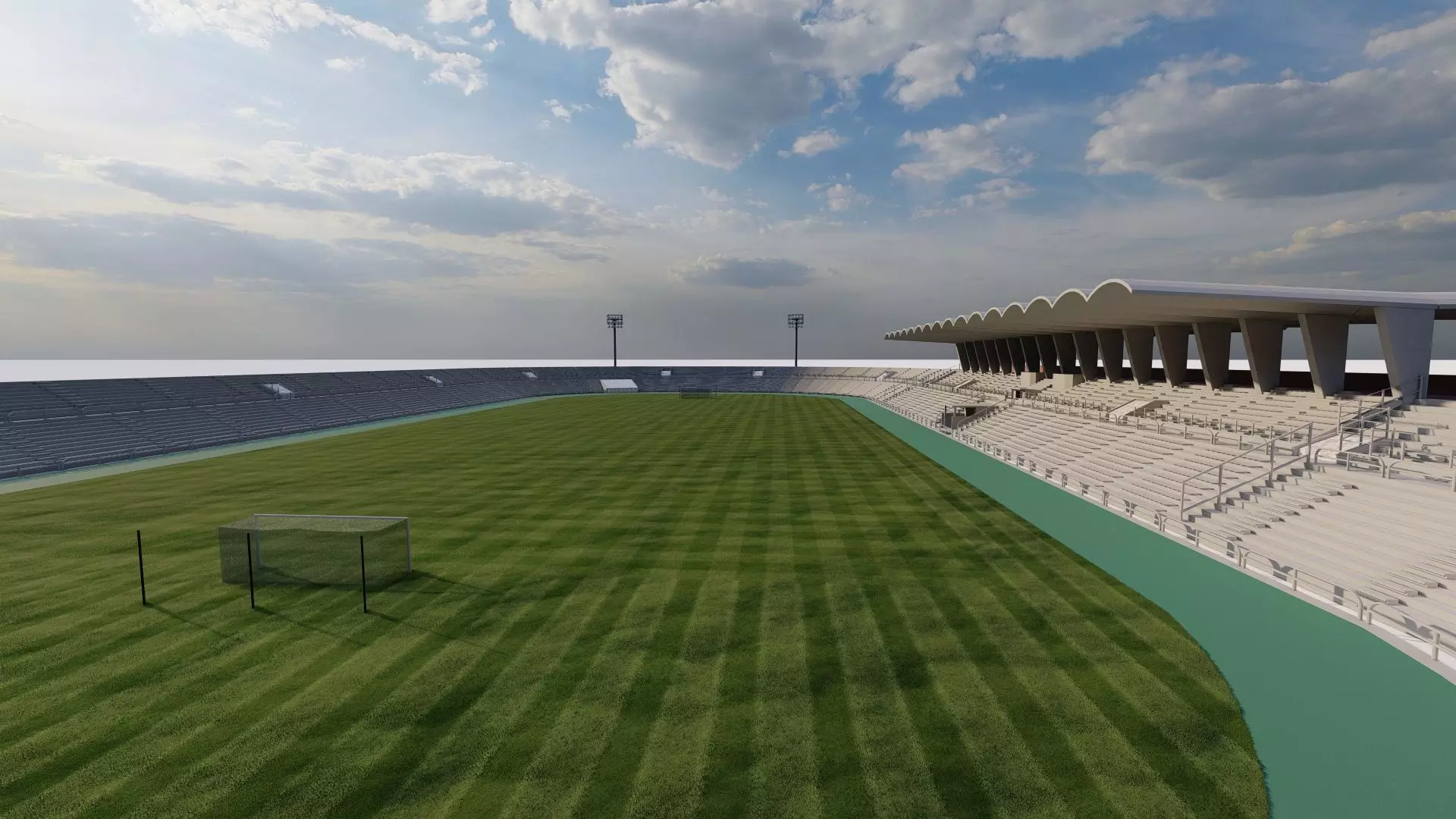 Football Stadium-American football 3D model_5