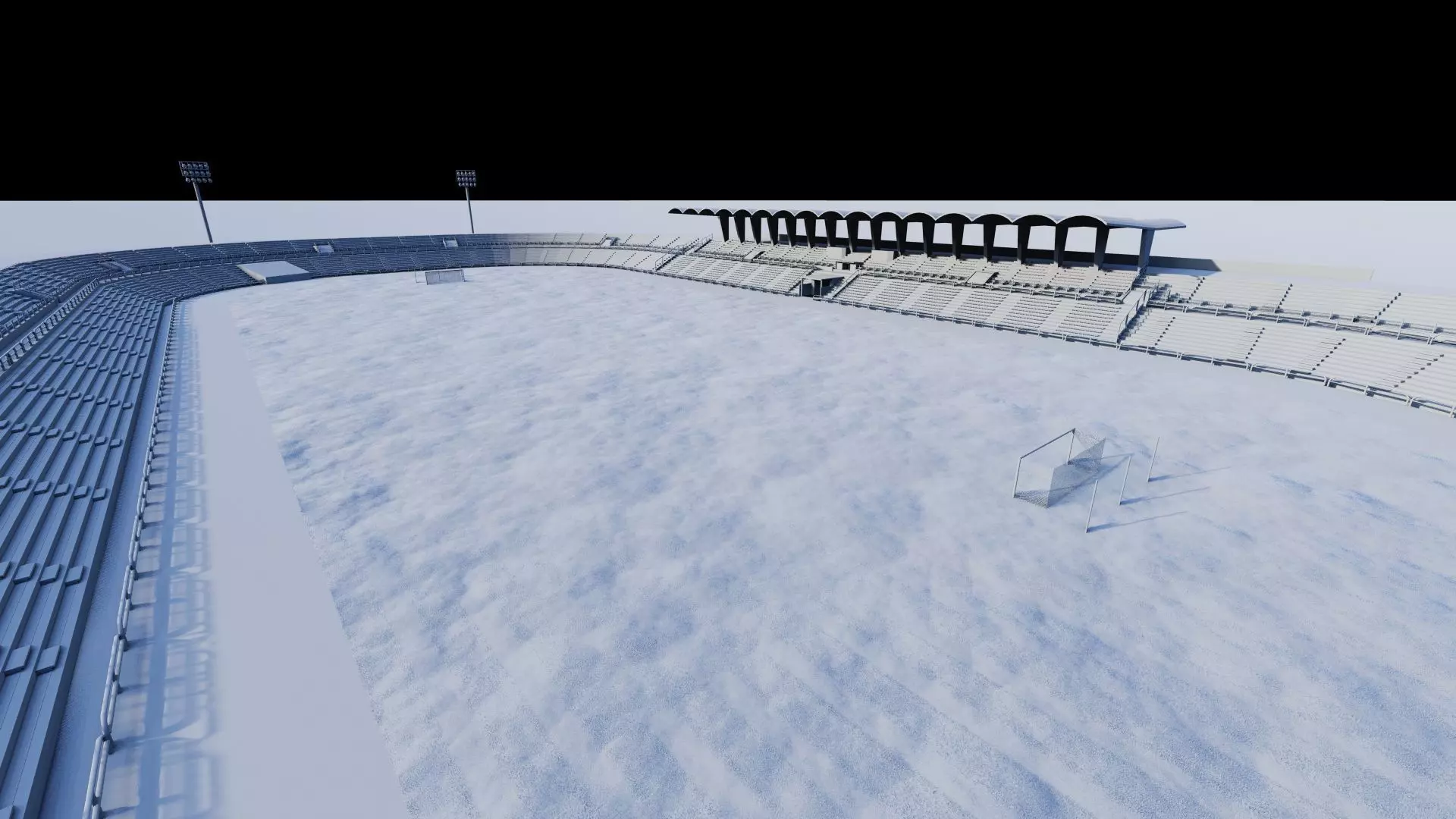 Football Stadium-American football 3D model_11