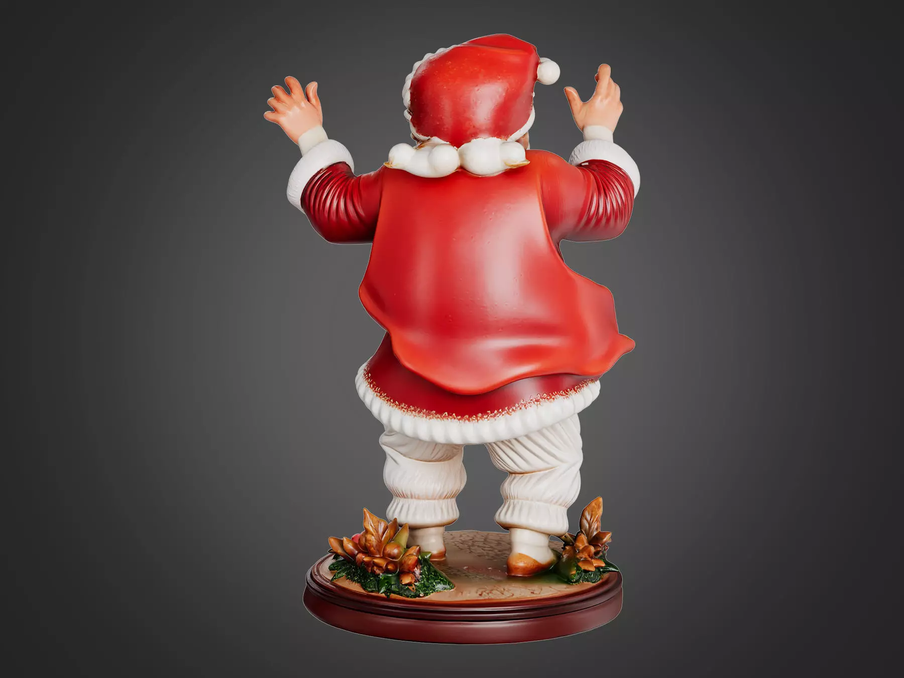 Santa Claus Statue 3D model_3