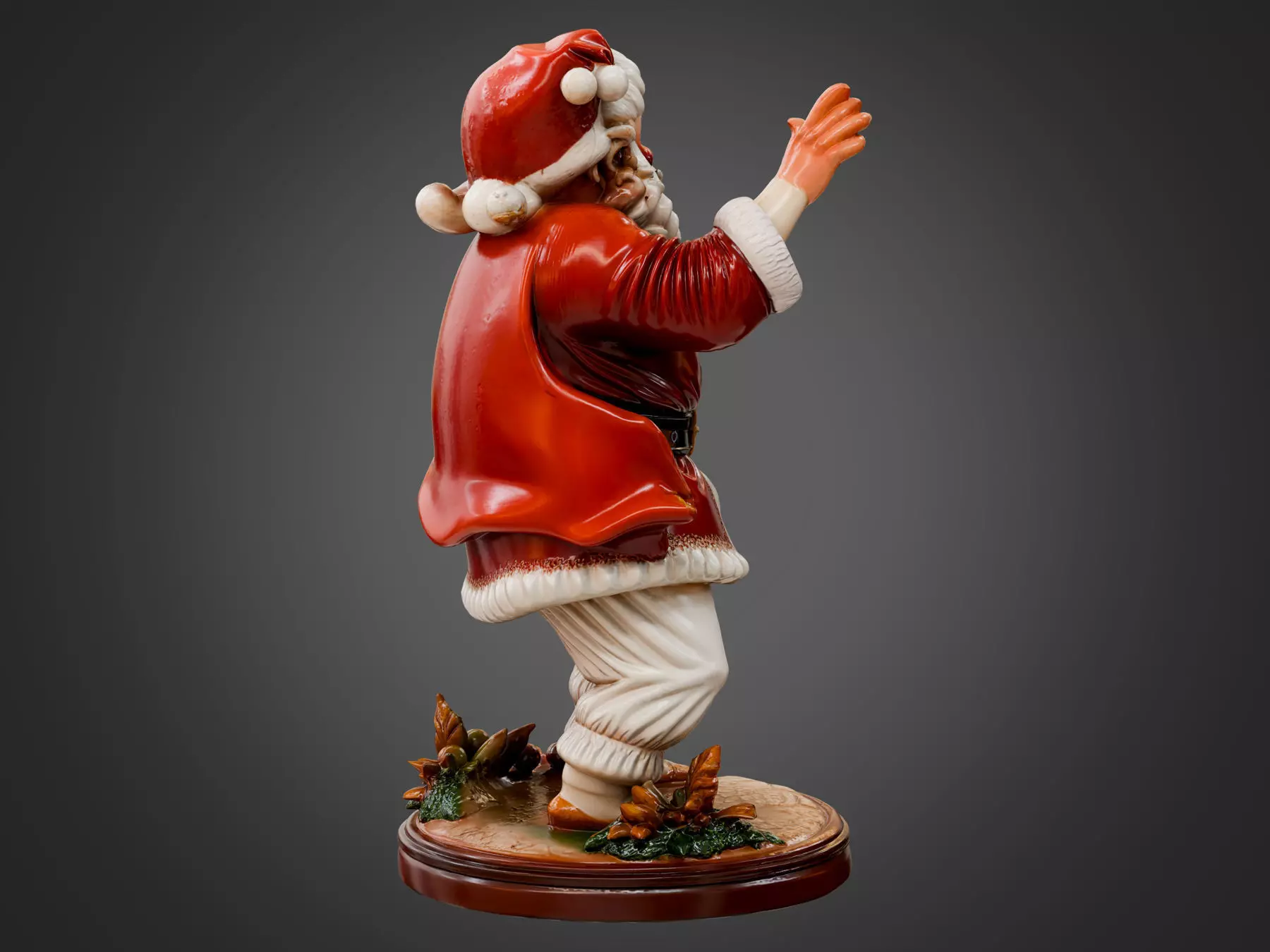 Santa Claus Statue 3D model_4