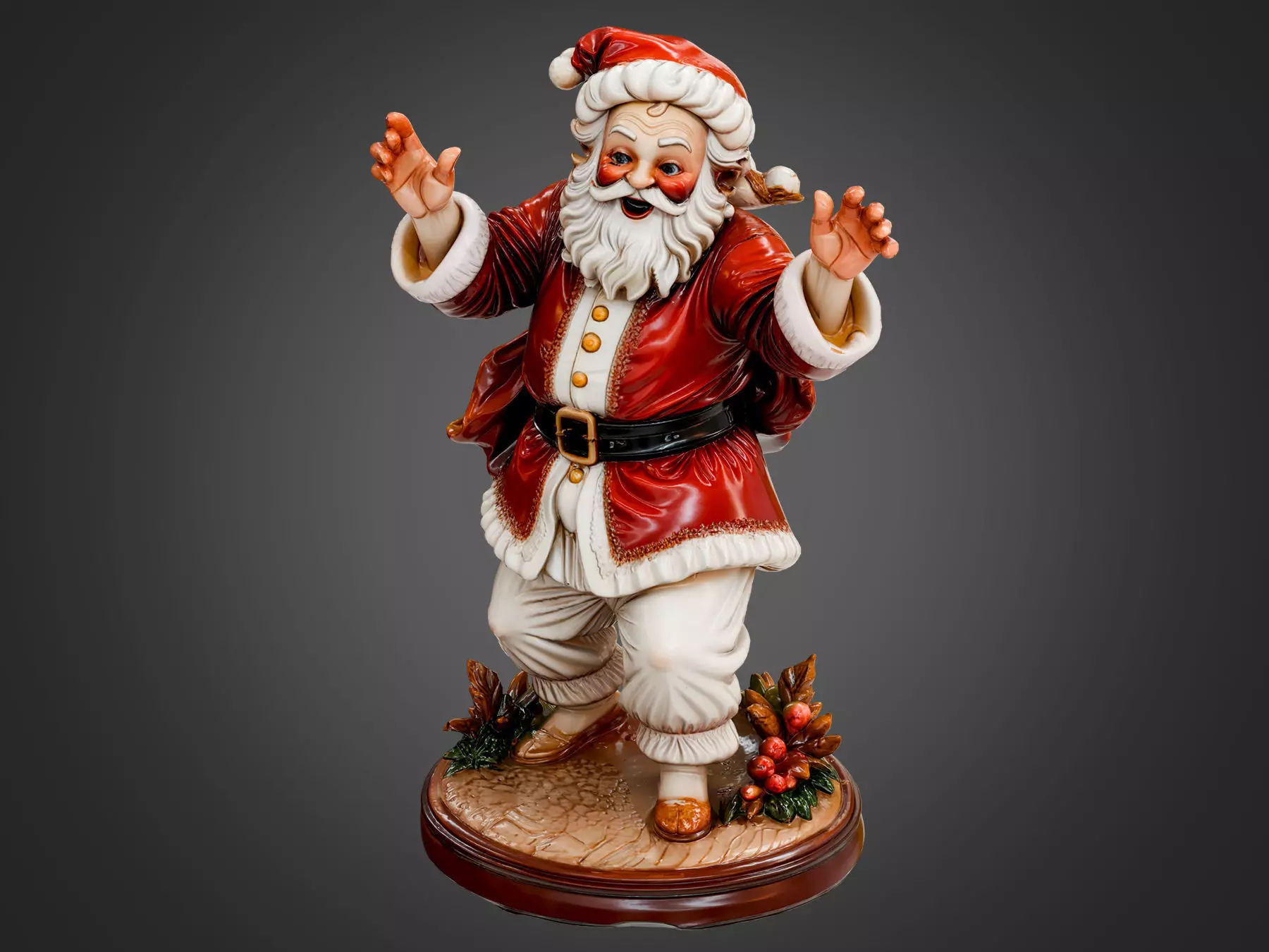 Santa Claus Statue 3D model_5