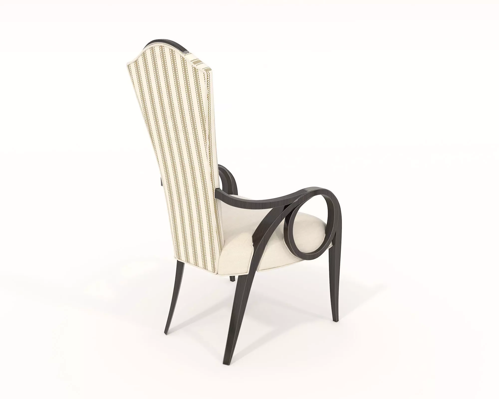 European style Dining Table and Chairs 3 3D model_9