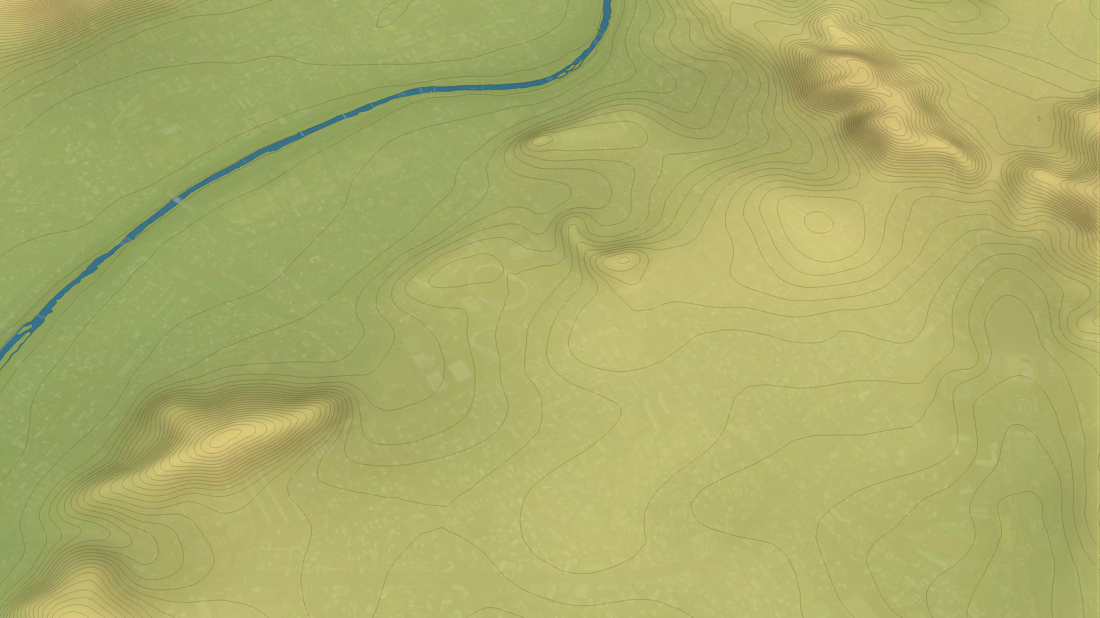 Cheongju - Topography Terrain Low-poly 3D model_24