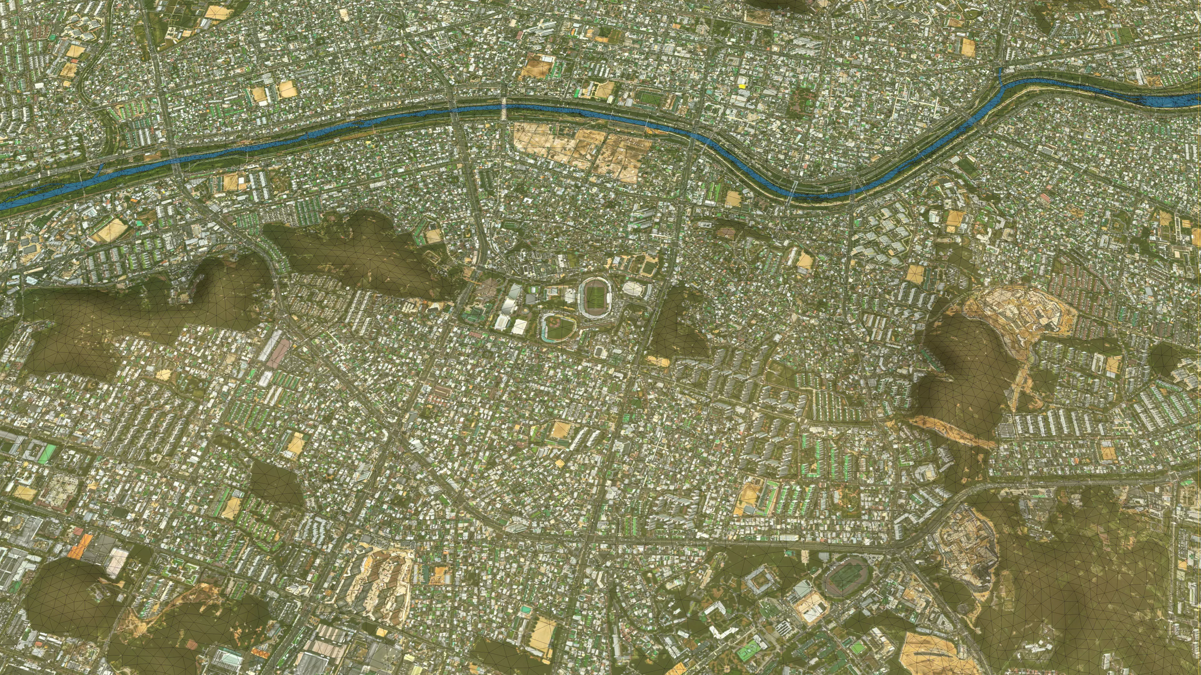 Cheongju - Topography Terrain Low-poly 3D model_19