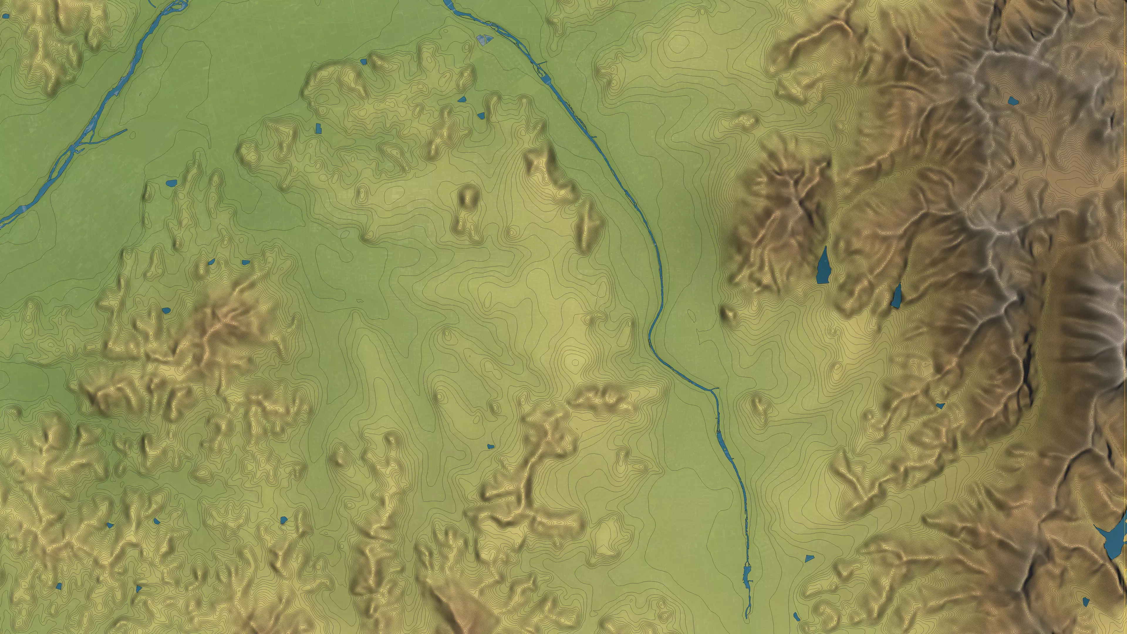 Cheongju - Topography Terrain Low-poly 3D model_39