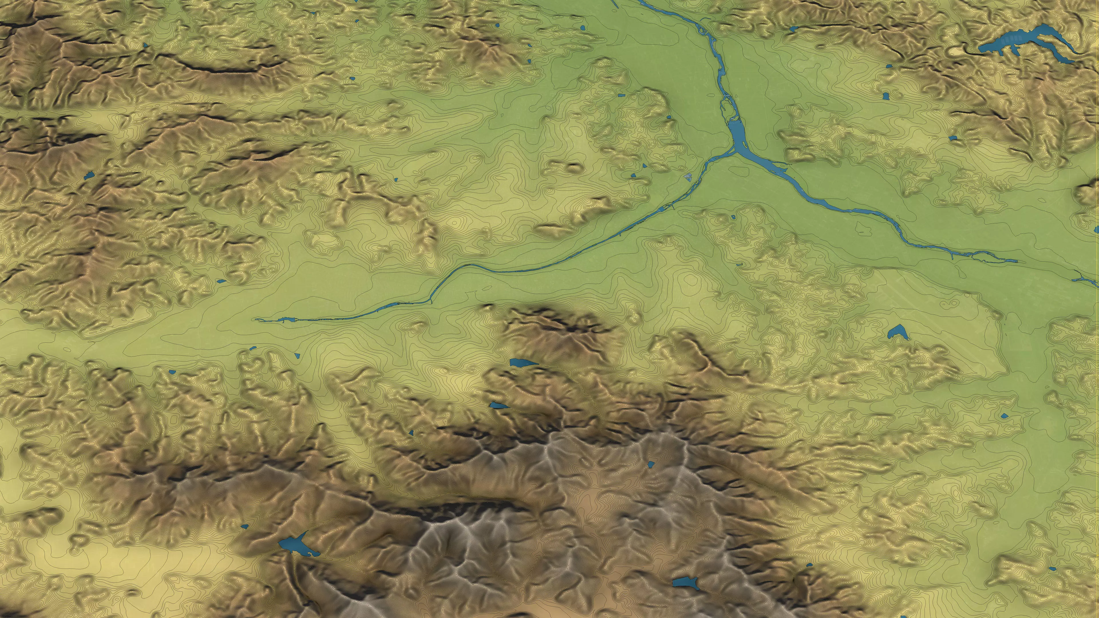 Cheongju - Topography Terrain Low-poly 3D model_15