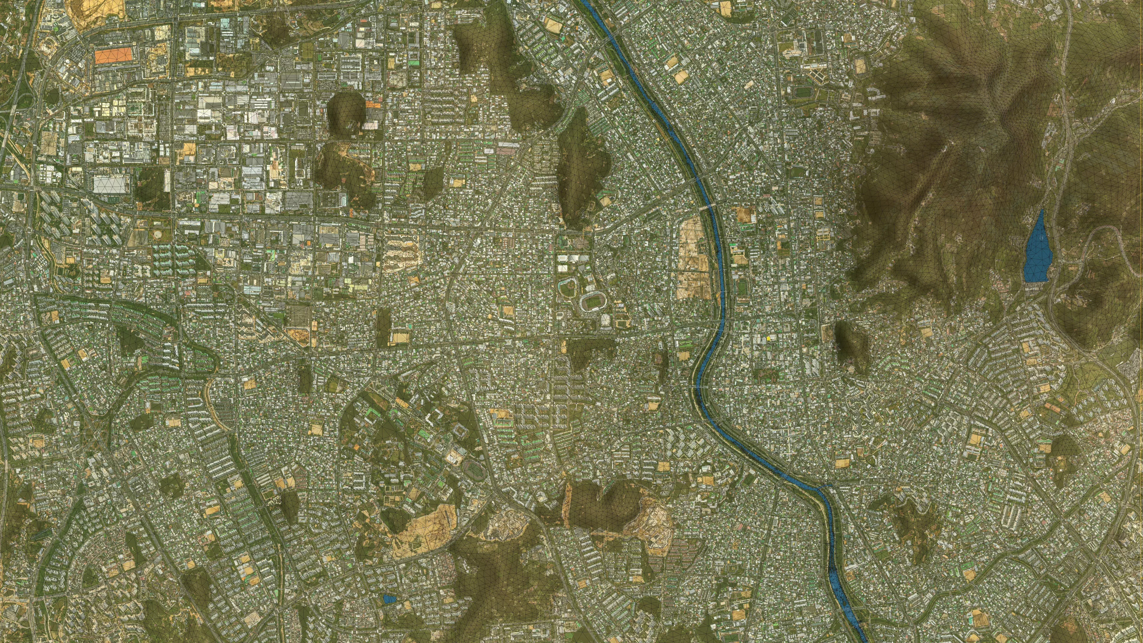 Cheongju - Topography Terrain Low-poly 3D model_34