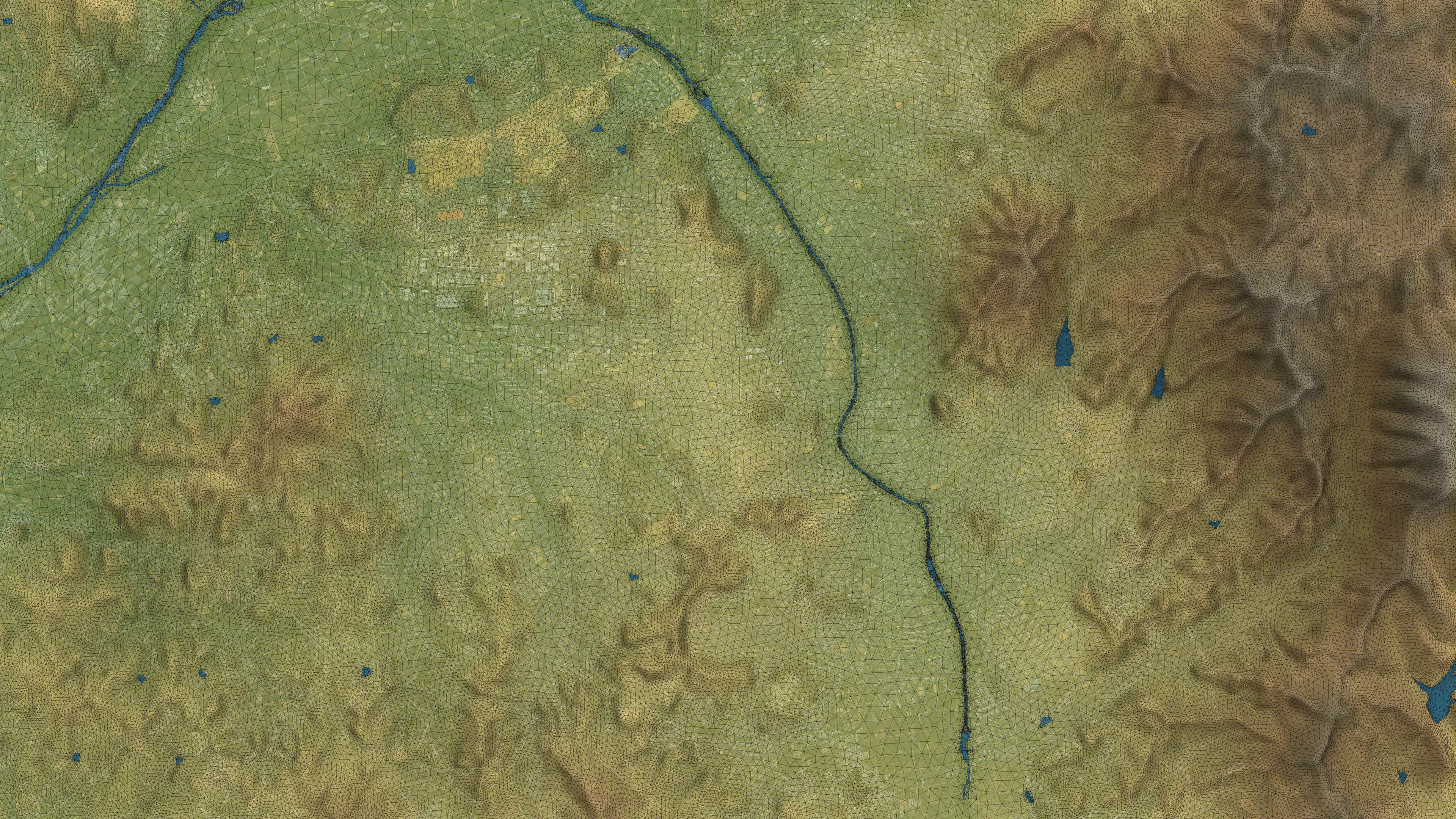 Cheongju - Topography Terrain Low-poly 3D model_38