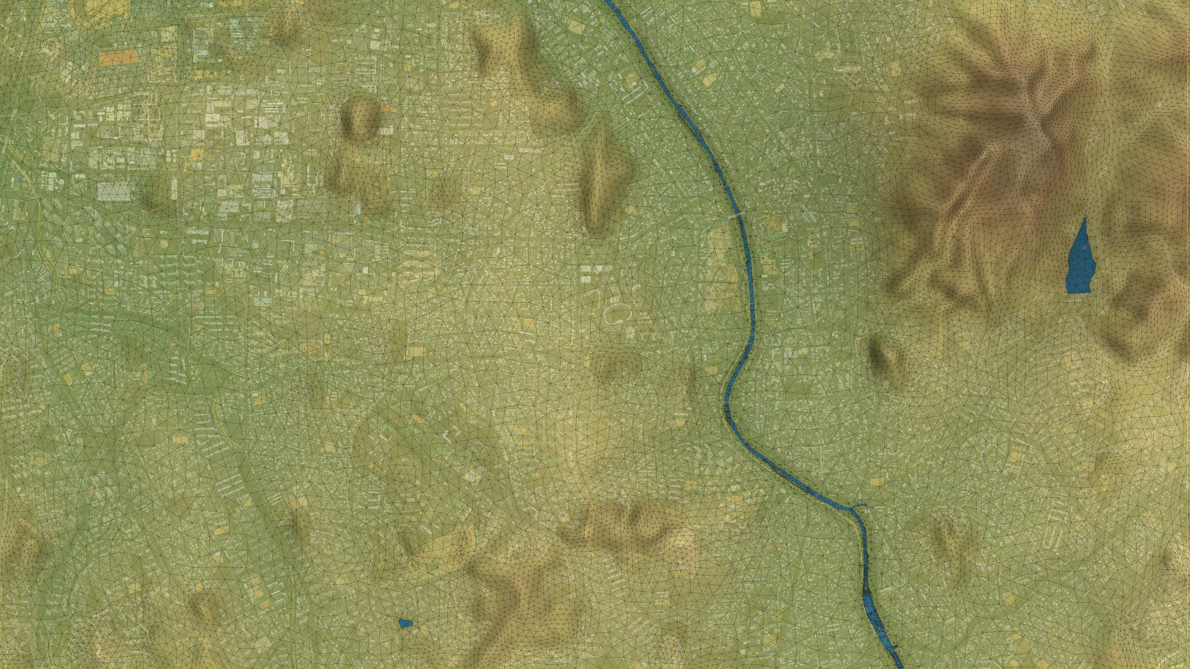 Cheongju - Topography Terrain Low-poly 3D model_35