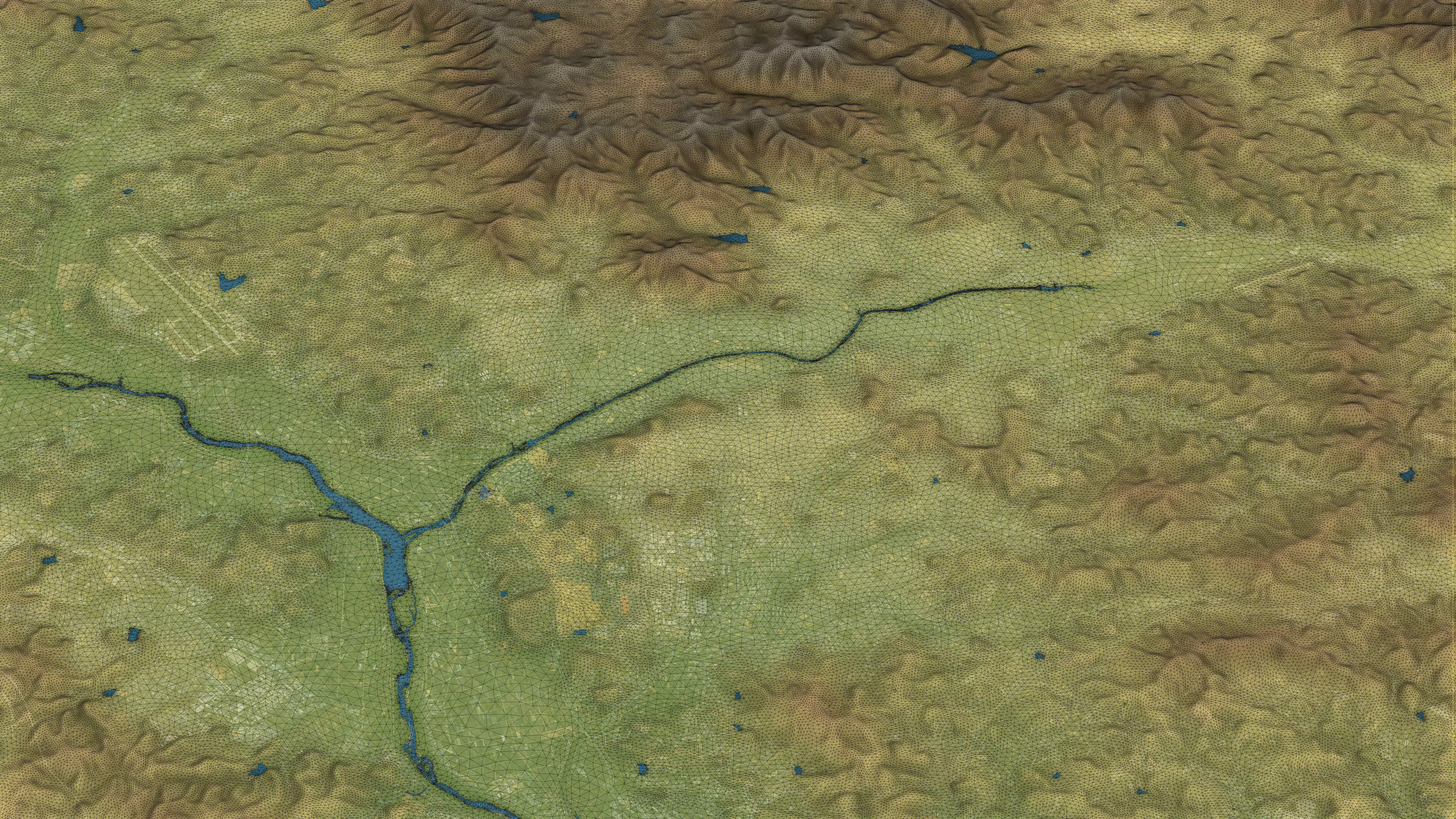 Cheongju - Topography Terrain Low-poly 3D model_8