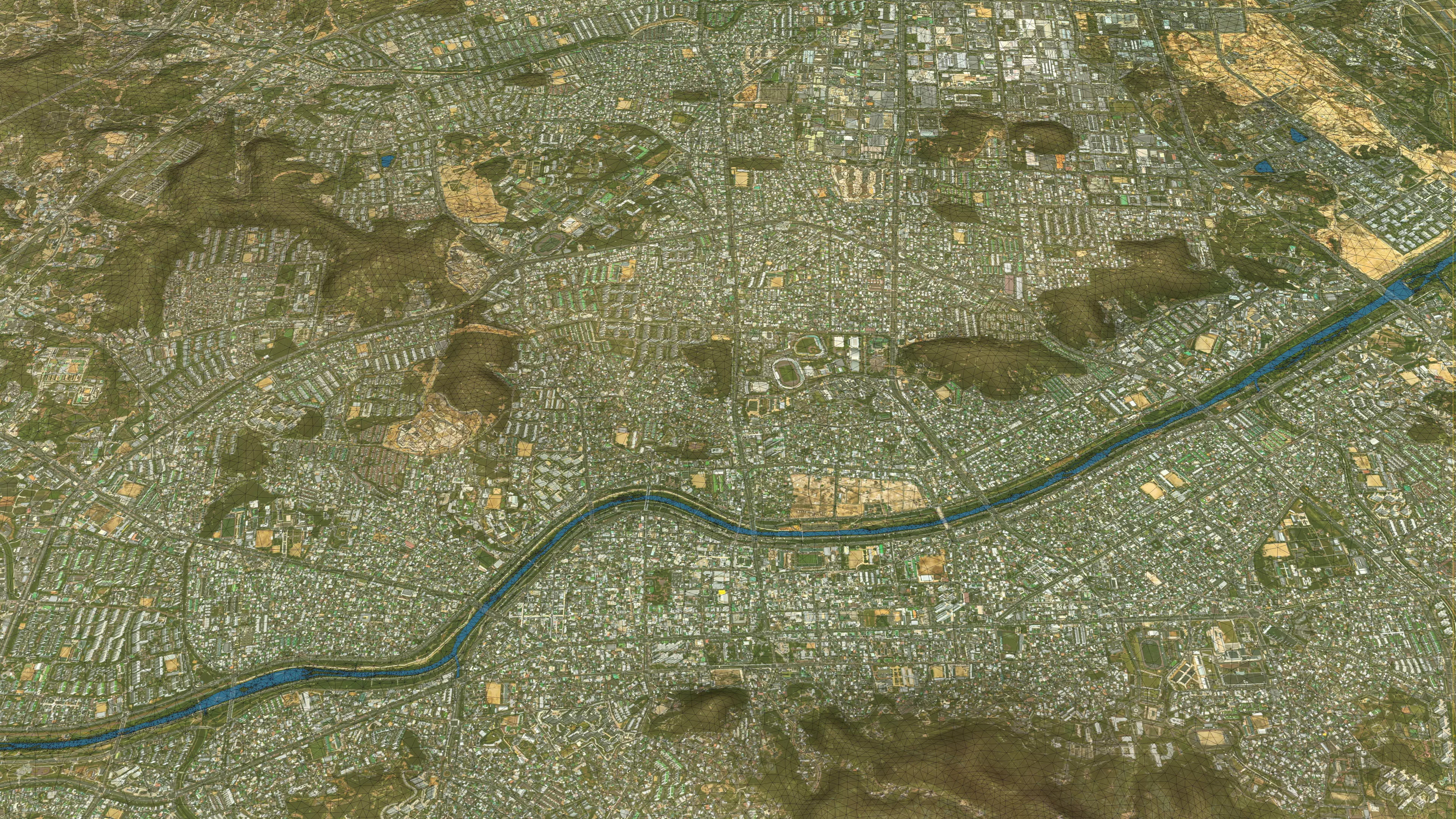 Cheongju - Topography Terrain Low-poly 3D model_28