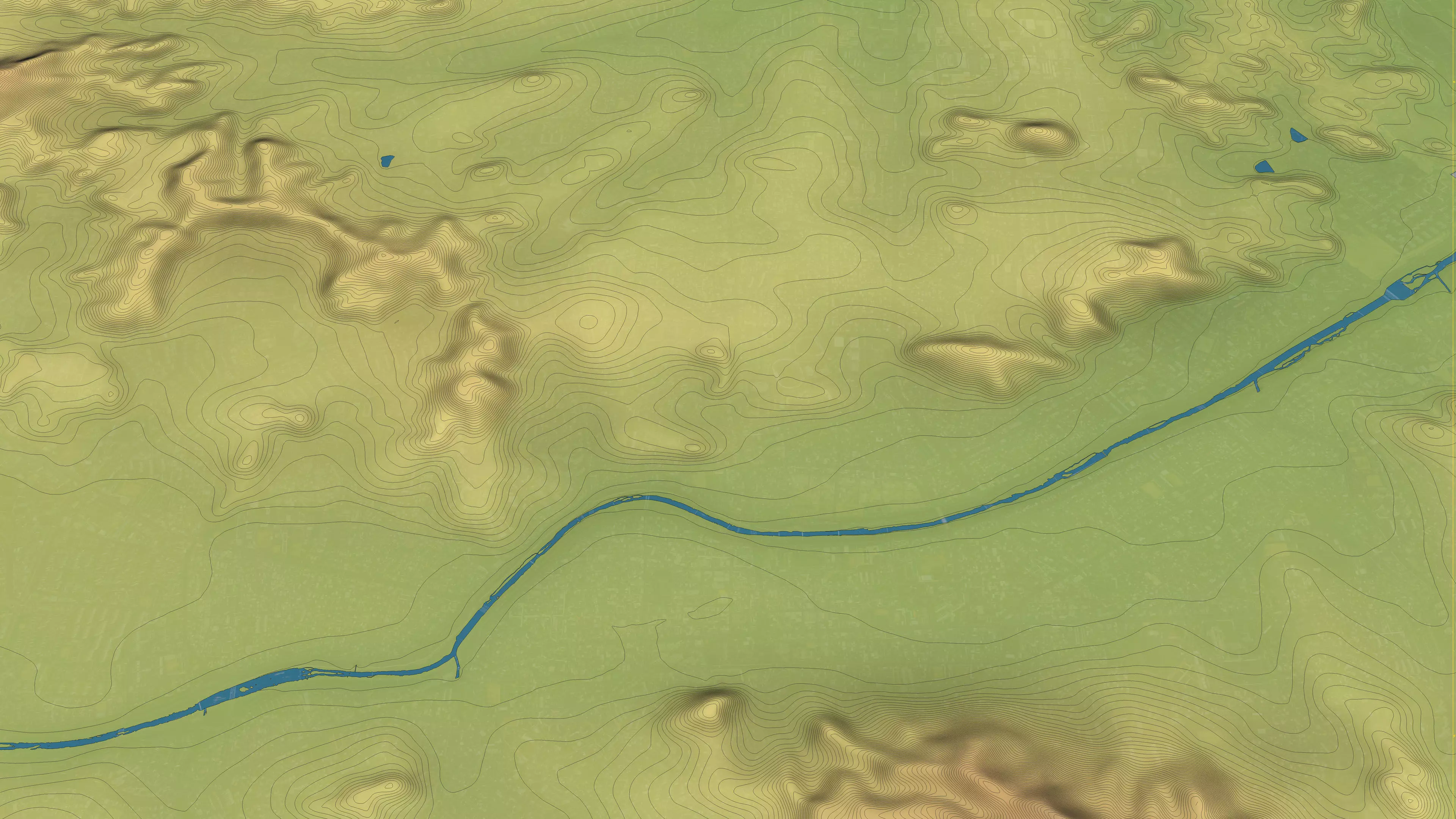Cheongju - Topography Terrain Low-poly 3D model_30