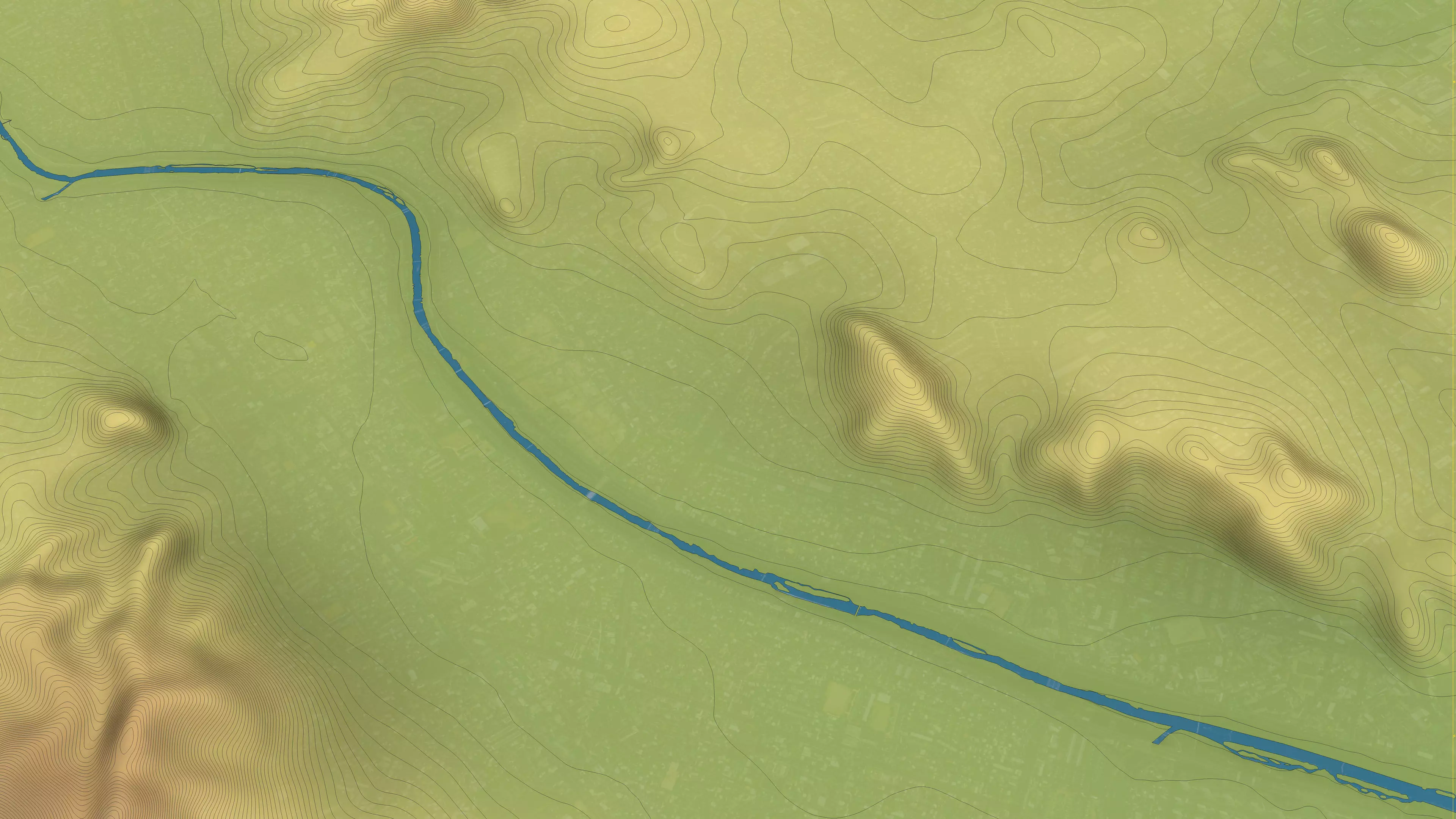 Cheongju - Topography Terrain Low-poly 3D model_27