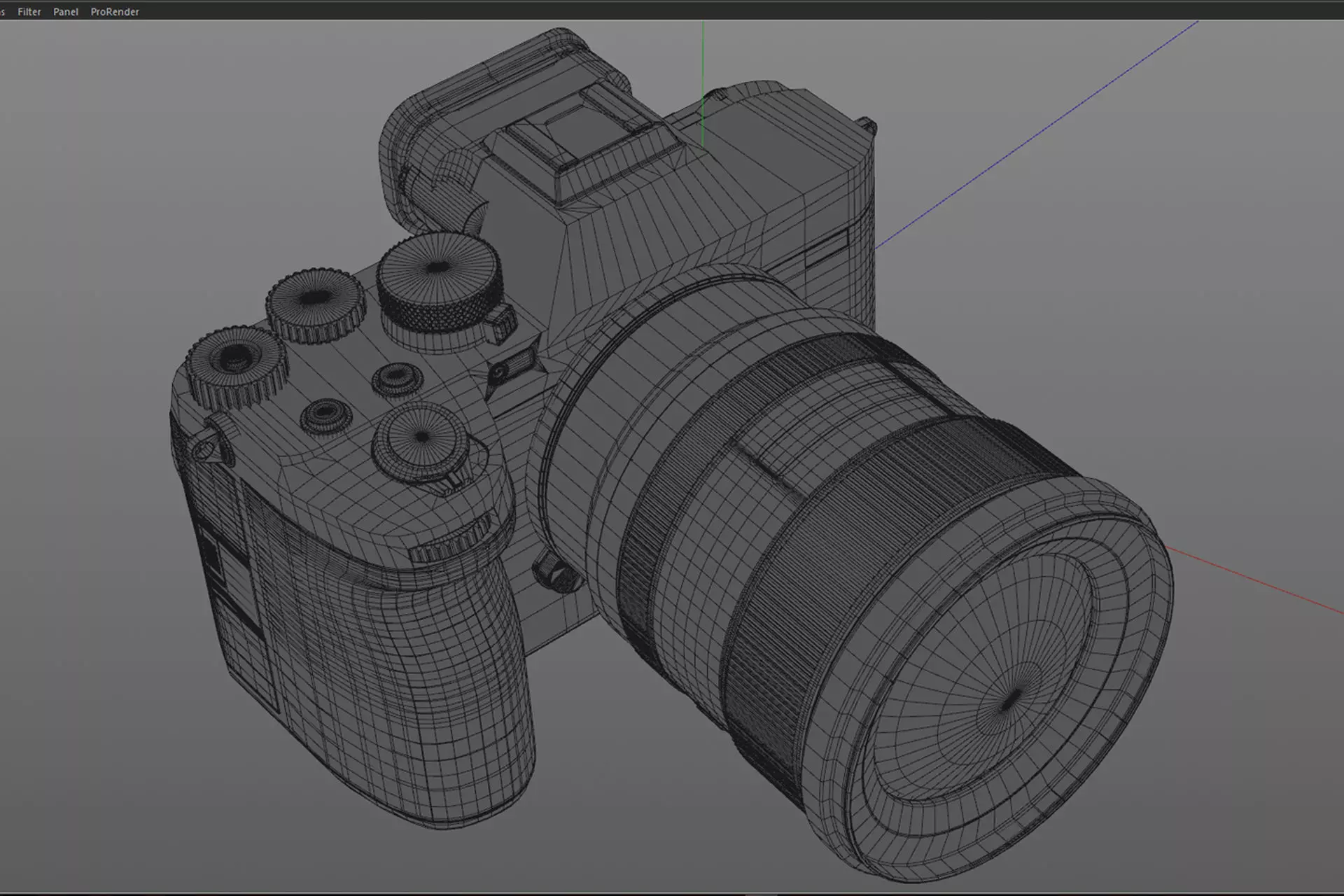 Sony Alpha A7 IV 3D Model for Element 3D and Cinema 4D 3D model_10