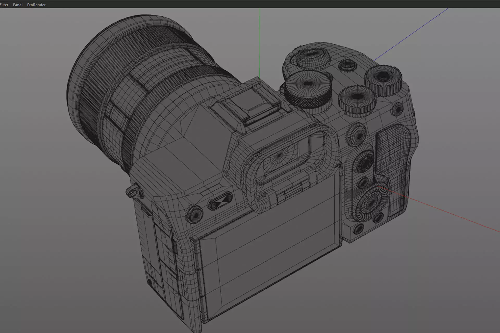 Sony Alpha A7 IV 3D Model for Element 3D and Cinema 4D 3D model_9