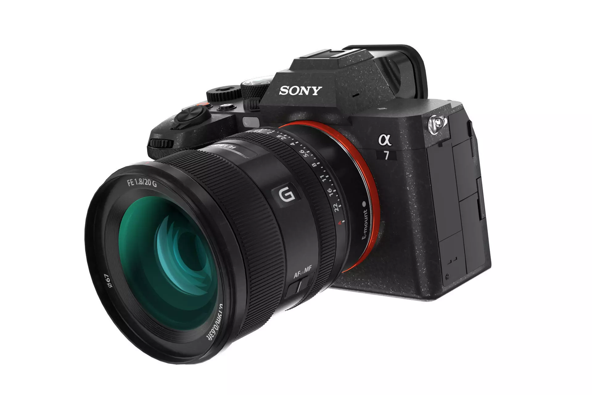 Sony Alpha A7 IV 3D Model for Element 3D and Cinema 4D 3D model_6