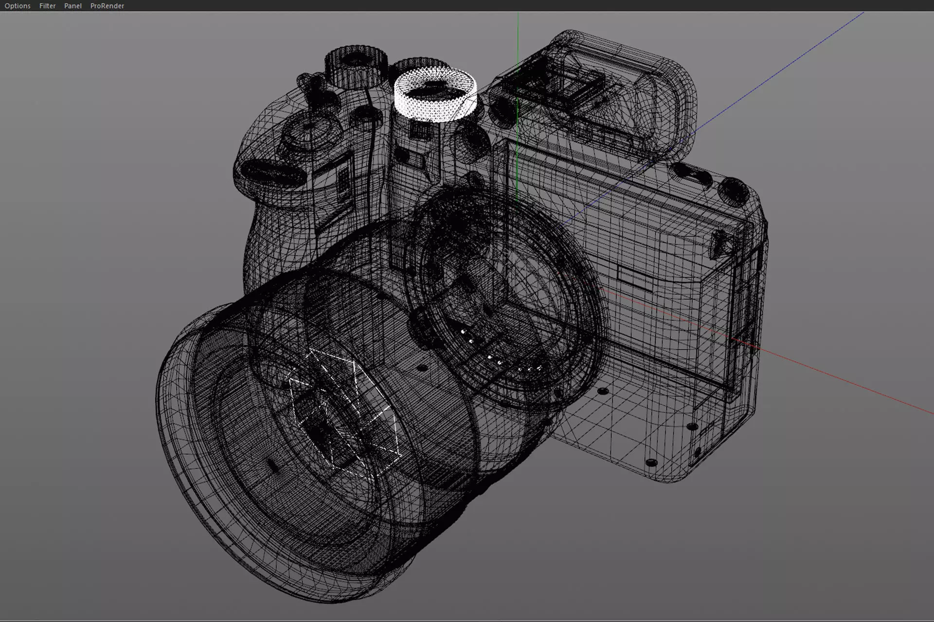 Sony Alpha A7 IV 3D Model for Element 3D and Cinema 4D 3D model_13