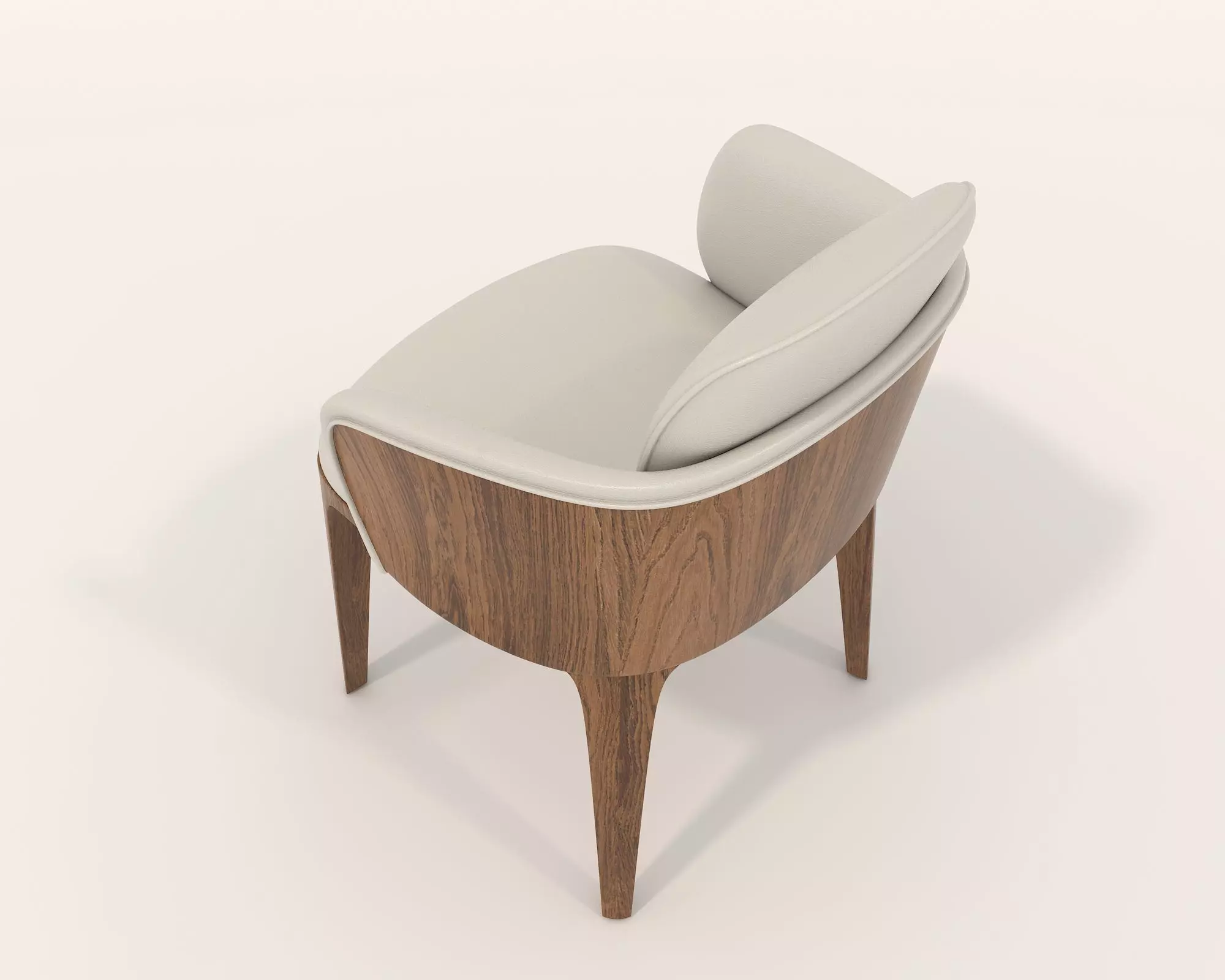 Modern Dining Table and Chairs 25 3D model_4