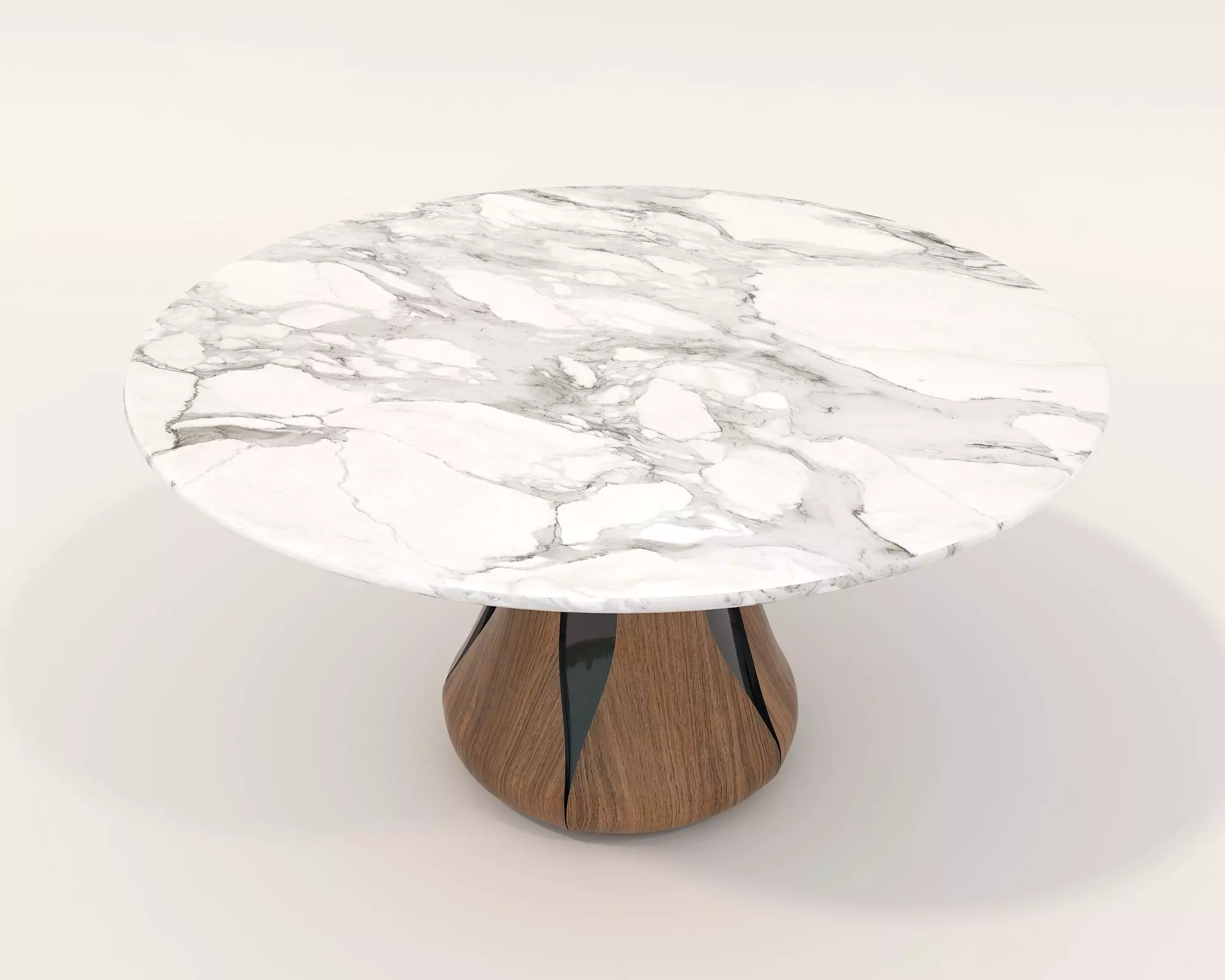 Modern Dining Table and Chairs 25 3D model_5