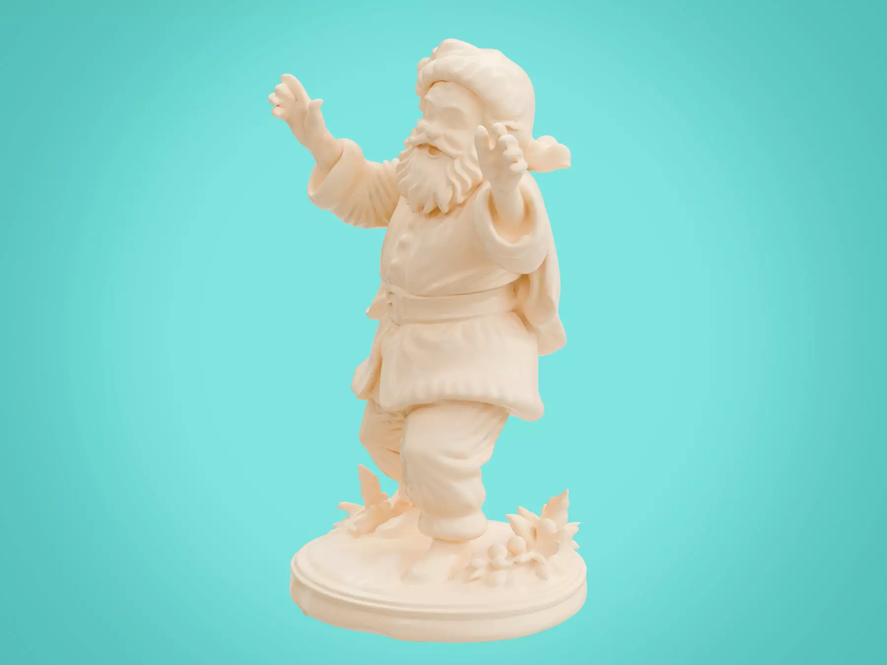 Santa Claus Statue 3d print ready 3D print model_2