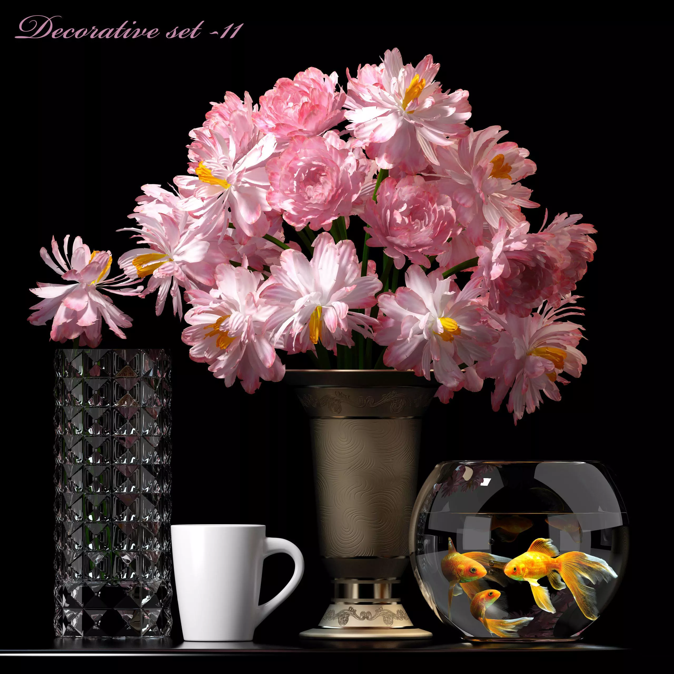 DECOR VASE SET 11 3D model_0