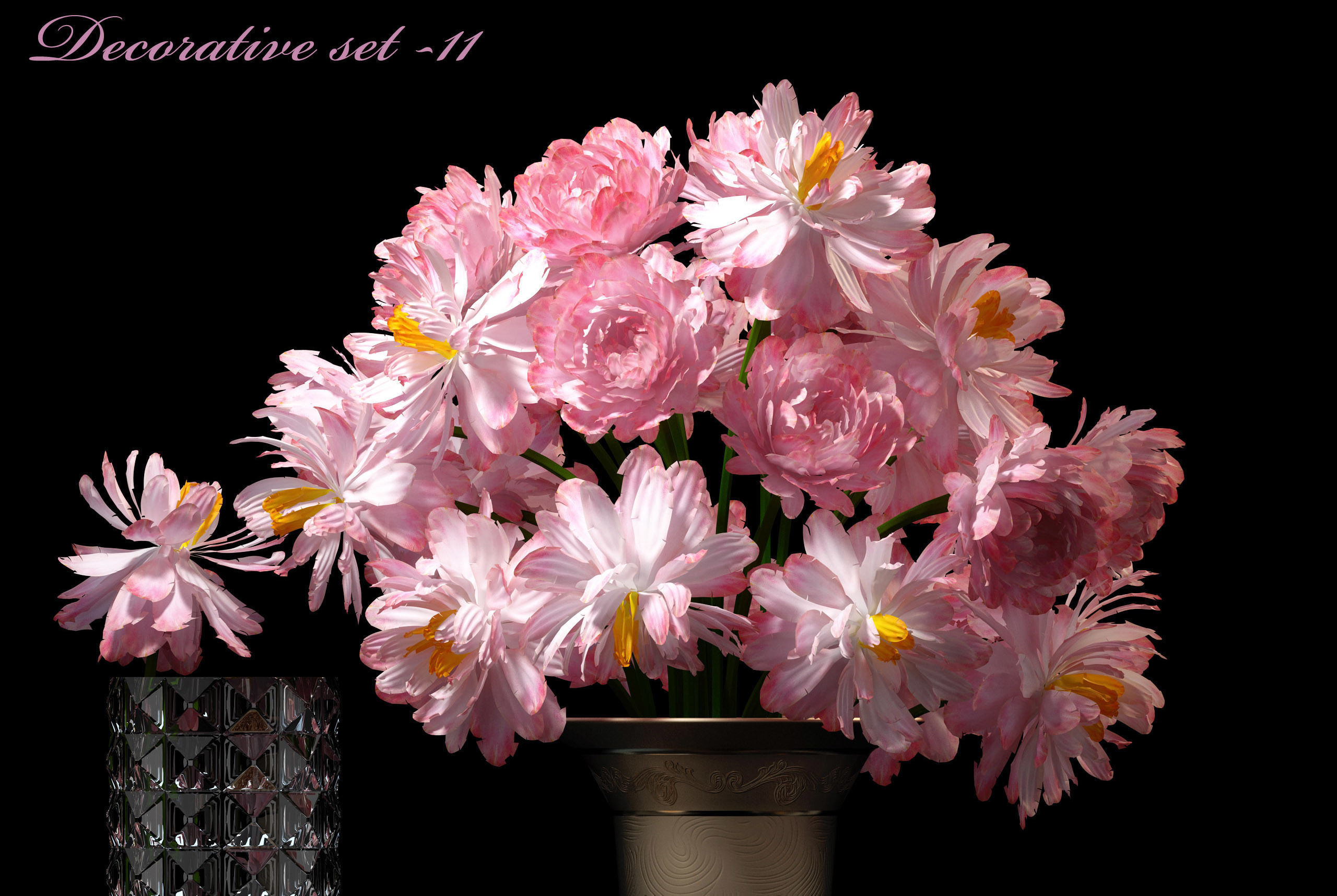 DECOR VASE SET 11 3D model_3