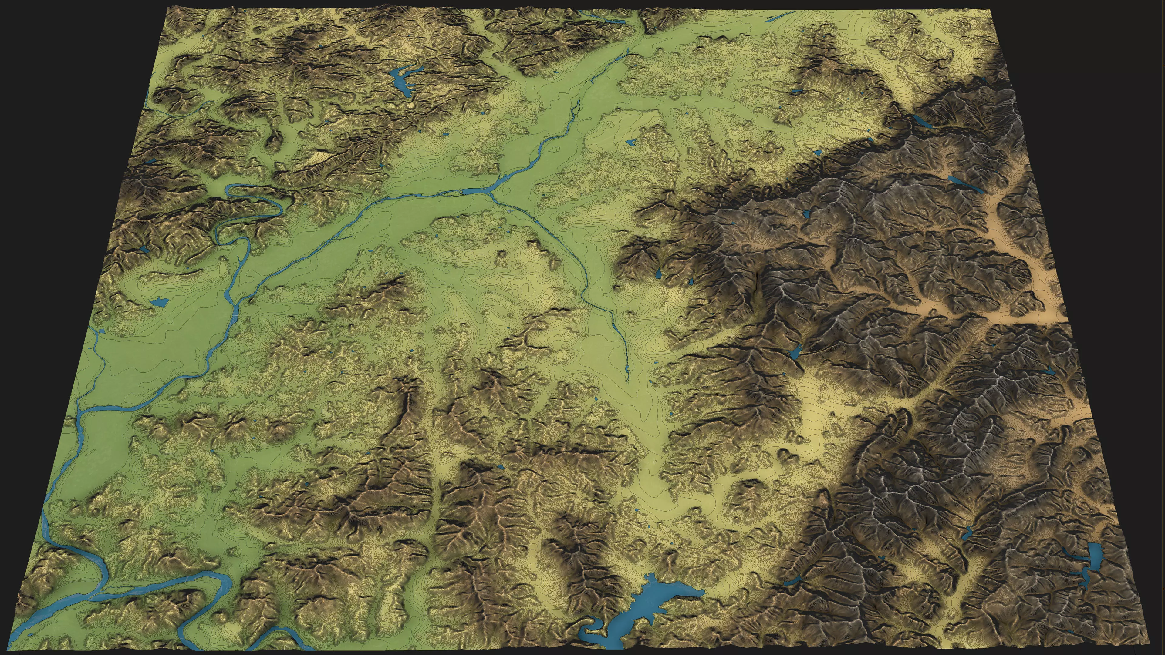Cheongju - 3D City Topography Terrain 3D Model Collection_35
