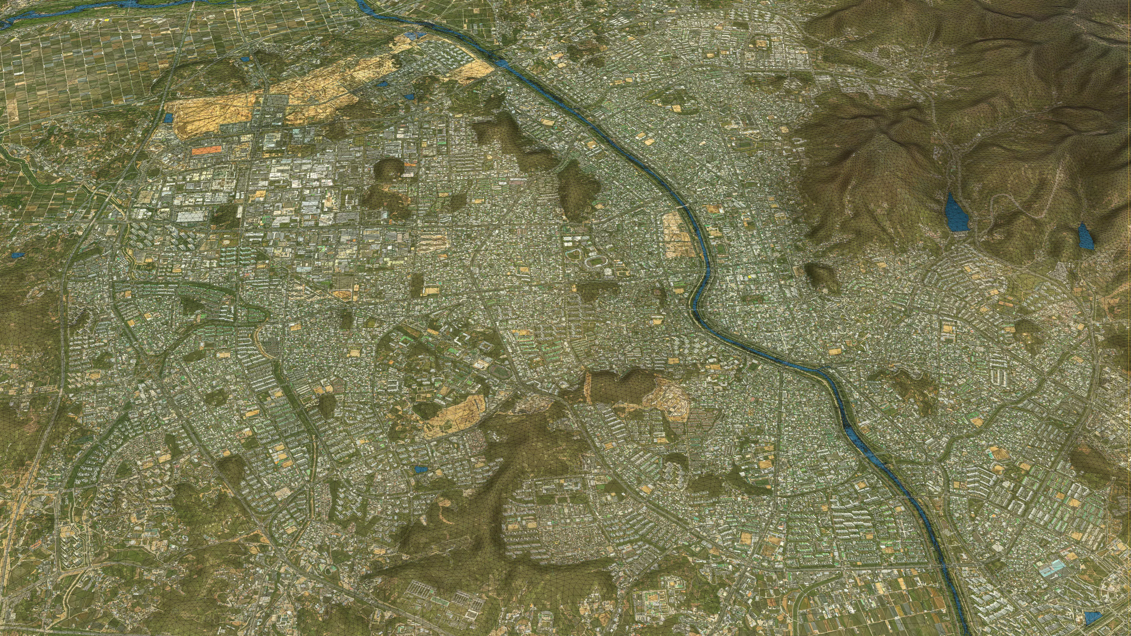 Cheongju - 3D City Topography Terrain 3D Model Collection_22