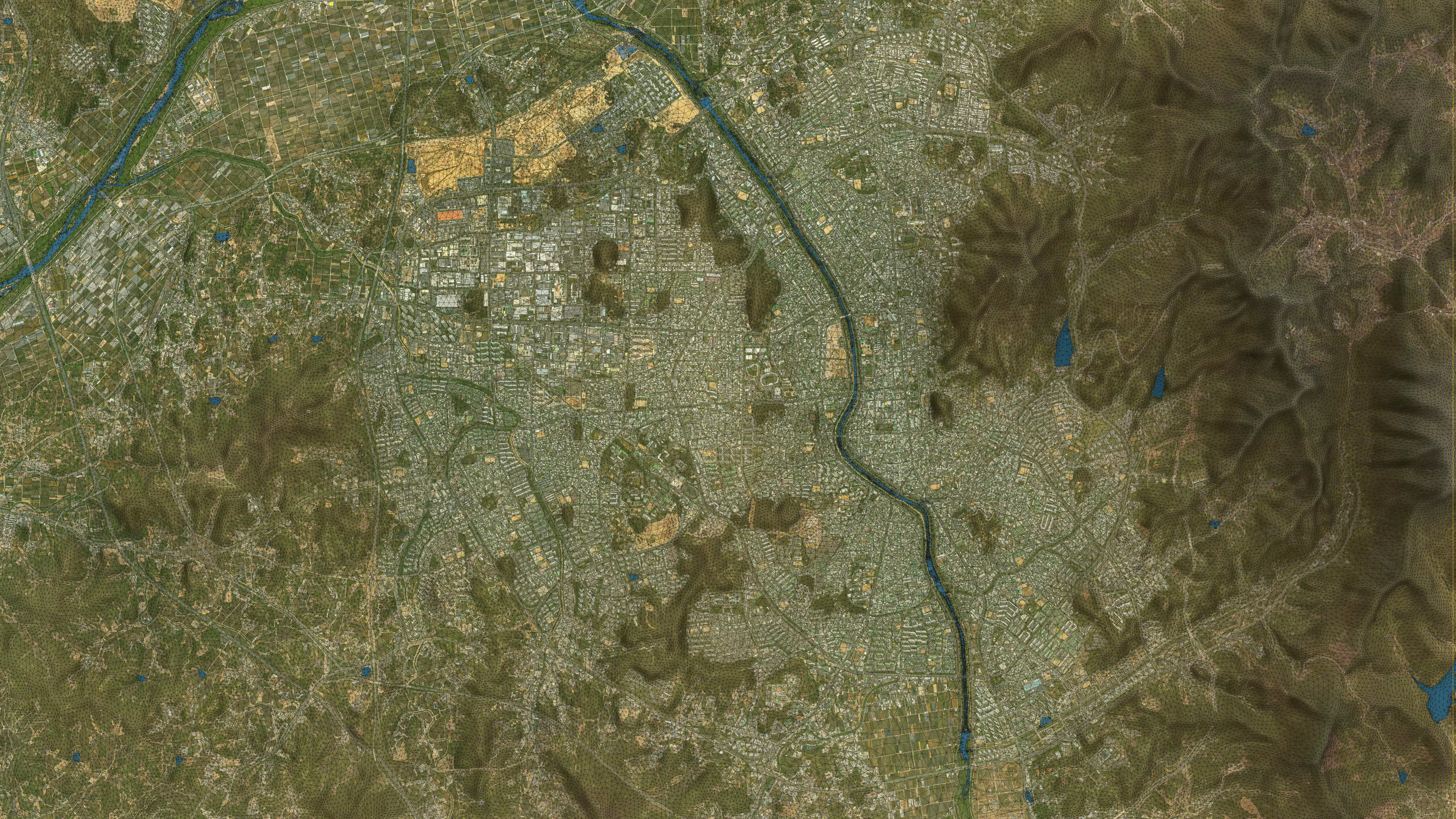 Cheongju - 3D City Topography Terrain 3D Model Collection_30