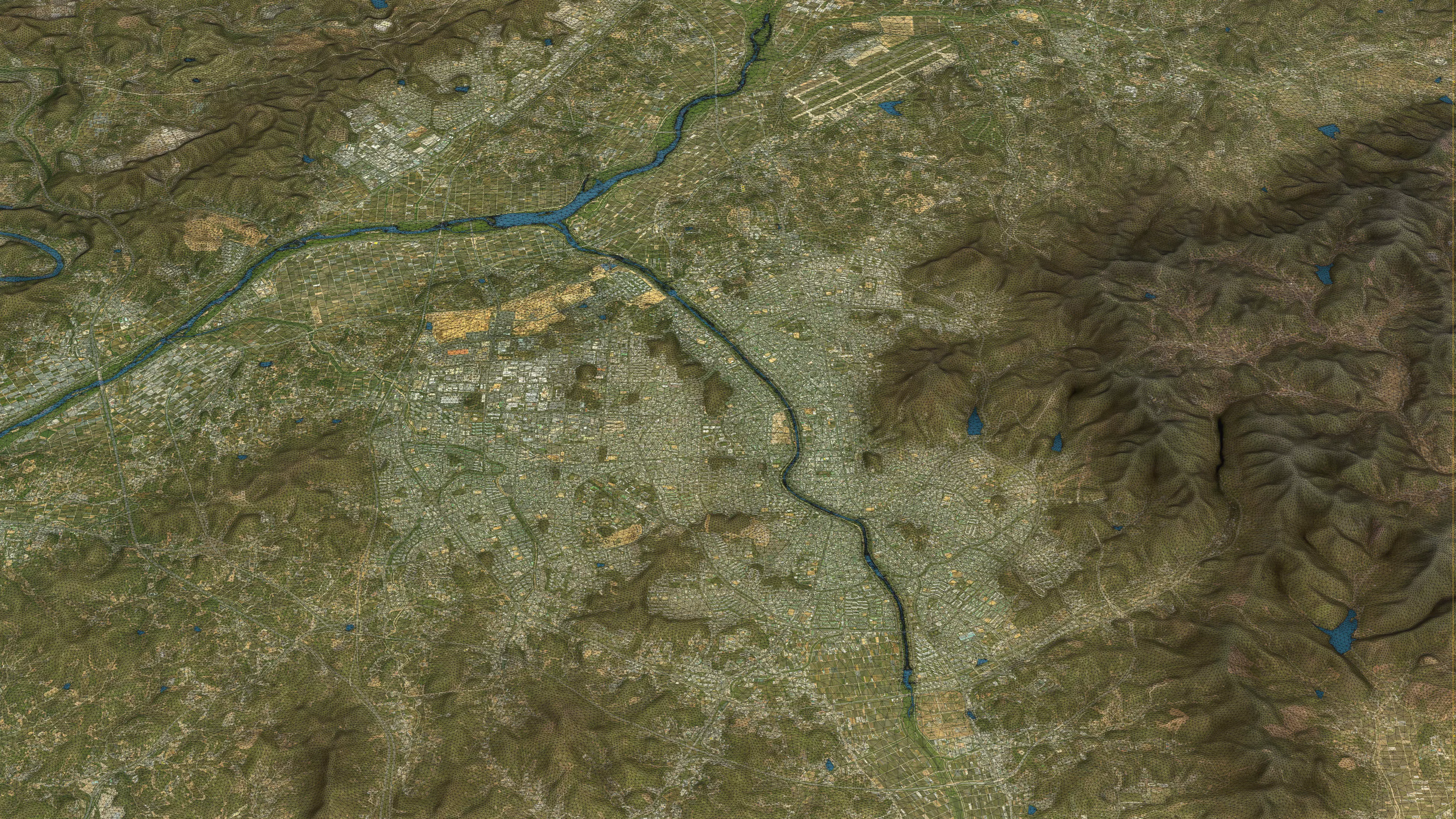 Cheongju - 3D City Topography Terrain 3D Model Collection_36