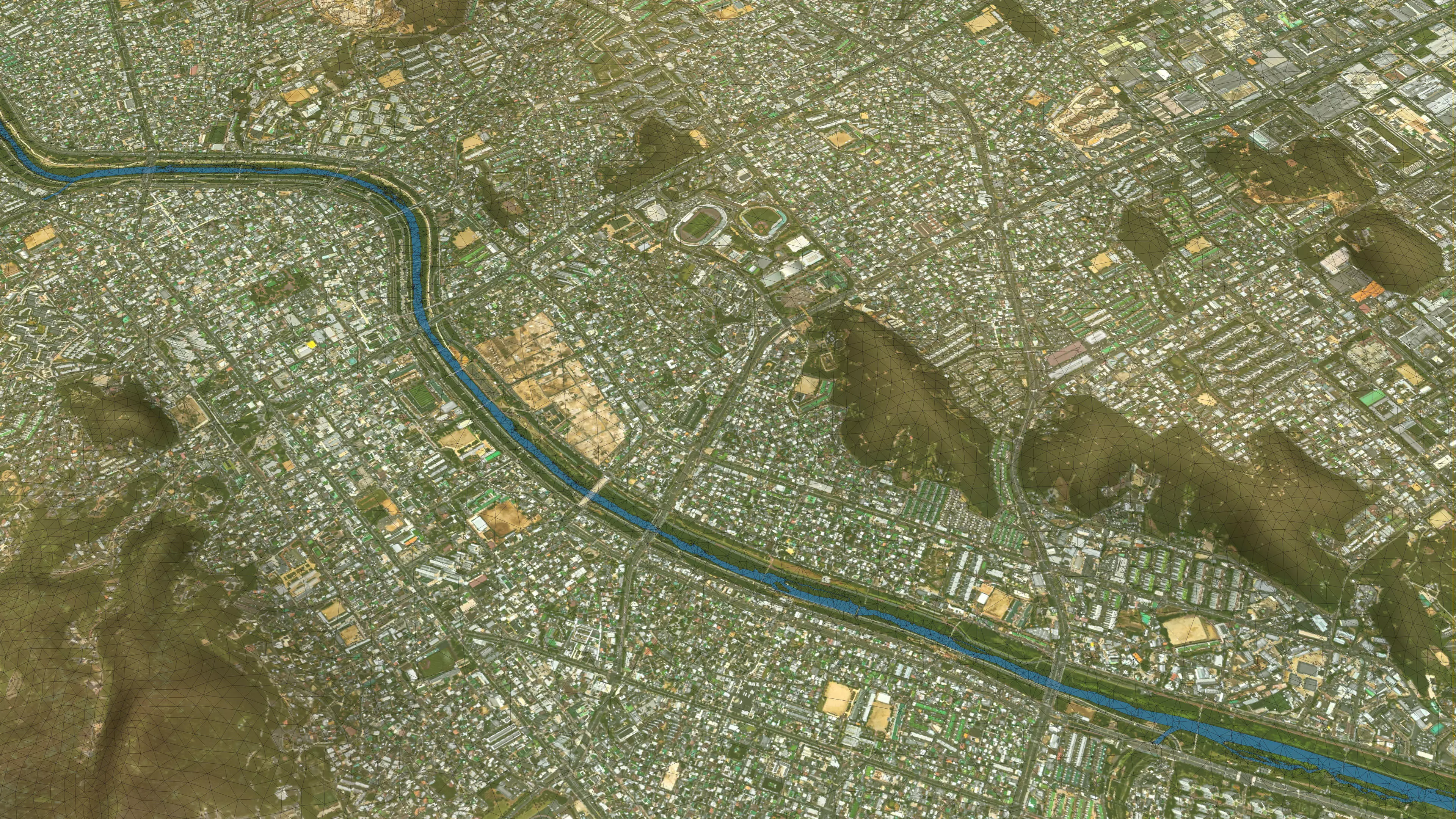 Cheongju - 3D City Topography Terrain 3D Model Collection_14