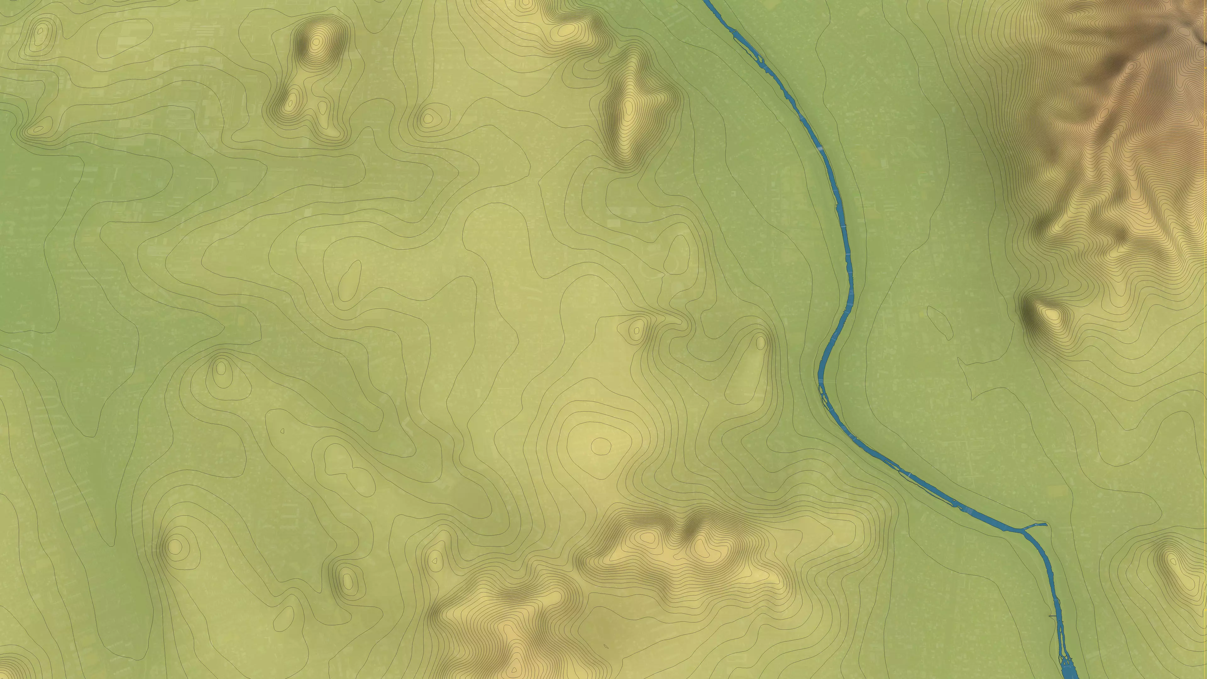 Cheongju - 3D City Topography Terrain 3D Model Collection_4