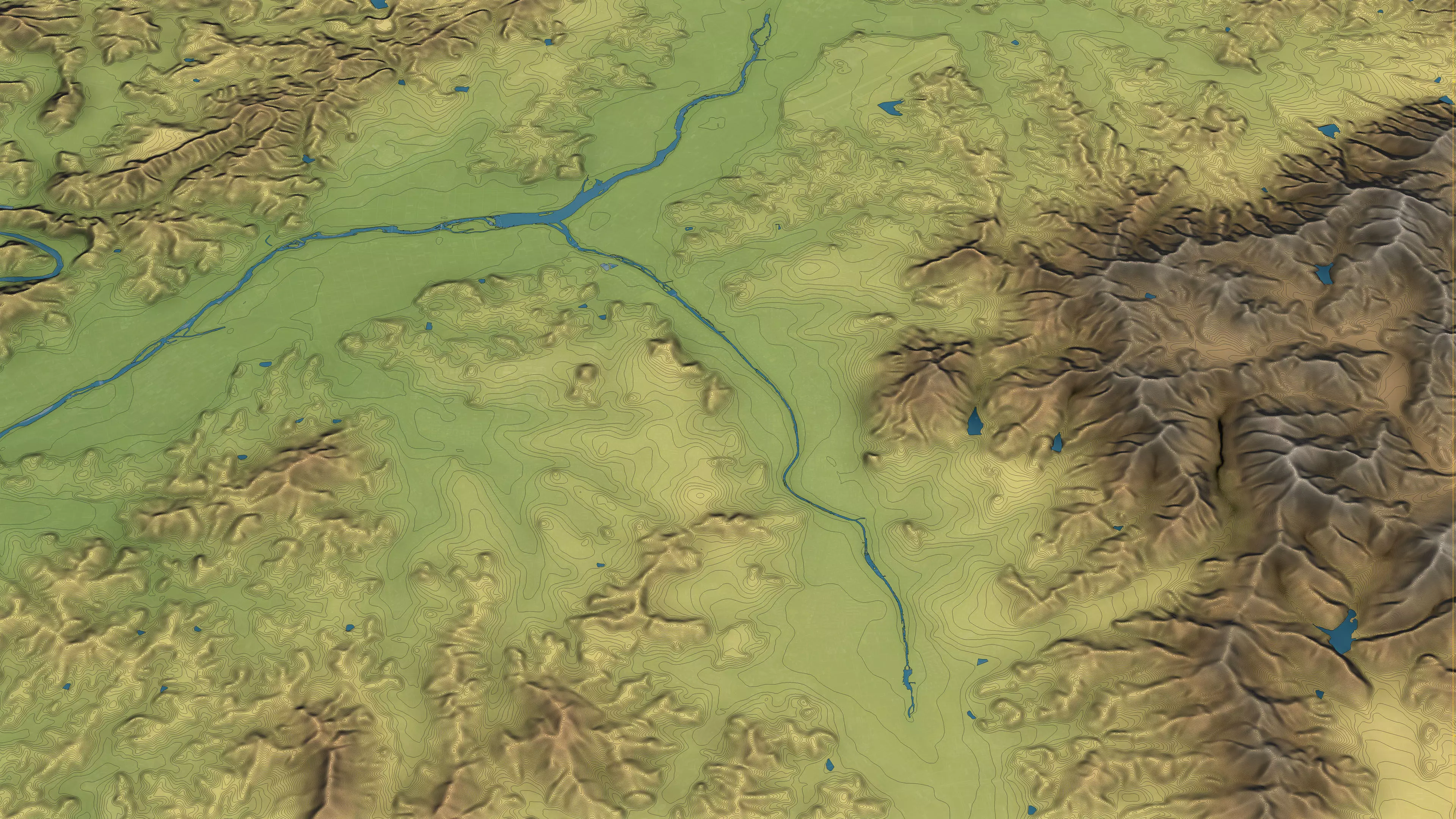 Cheongju - 3D City Topography Terrain 3D Model Collection_38